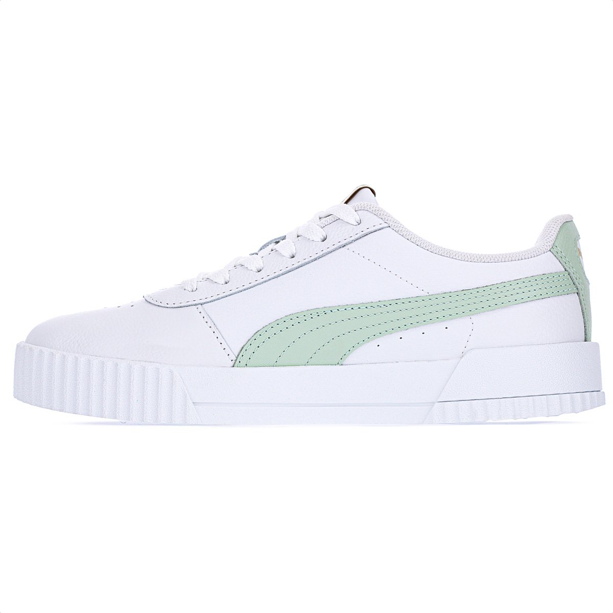 Tenis Puma Carina L BDP Branco e Verde - Feminino Branco 2