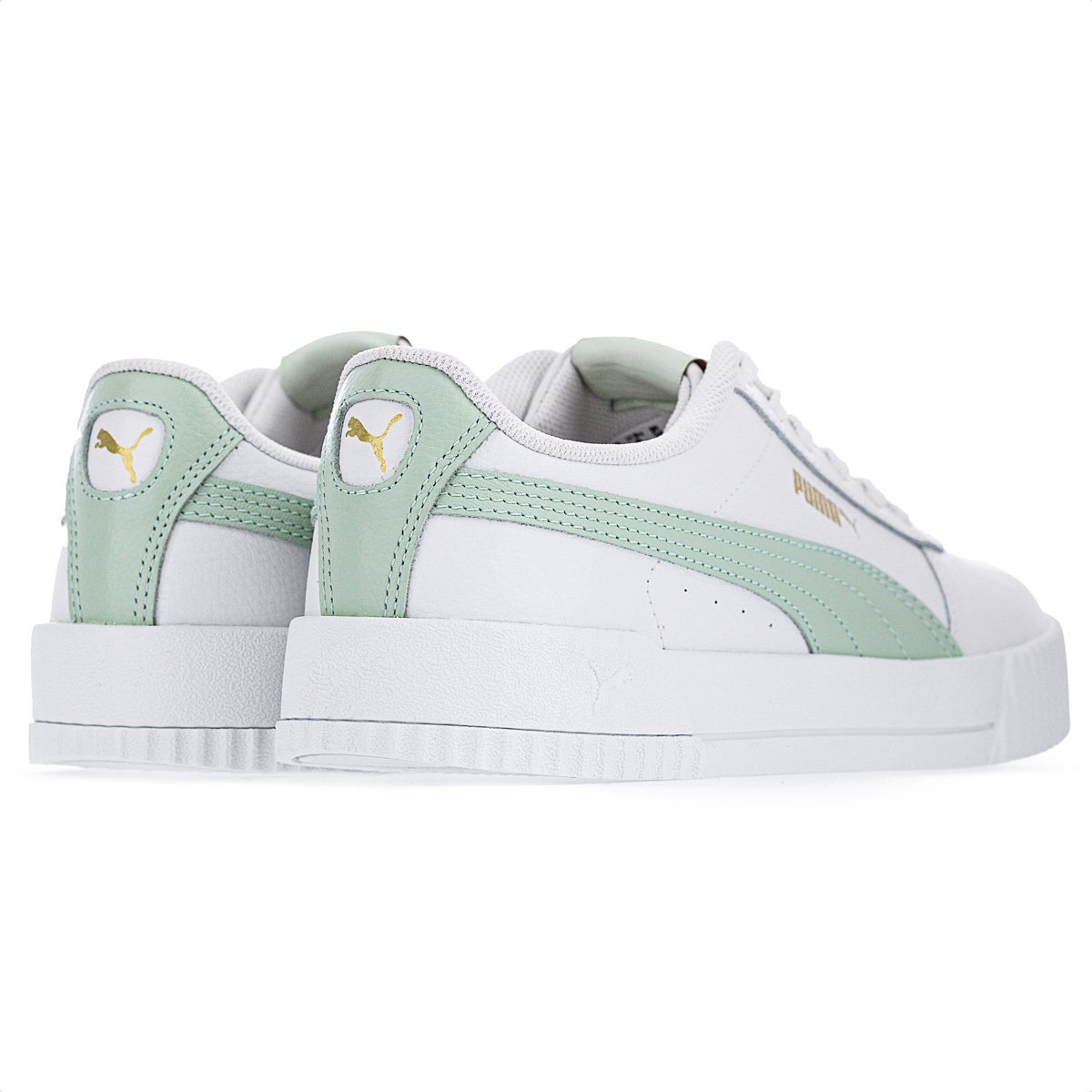 Tenis Puma Carina L BDP Branco e Verde - Feminino Branco 4