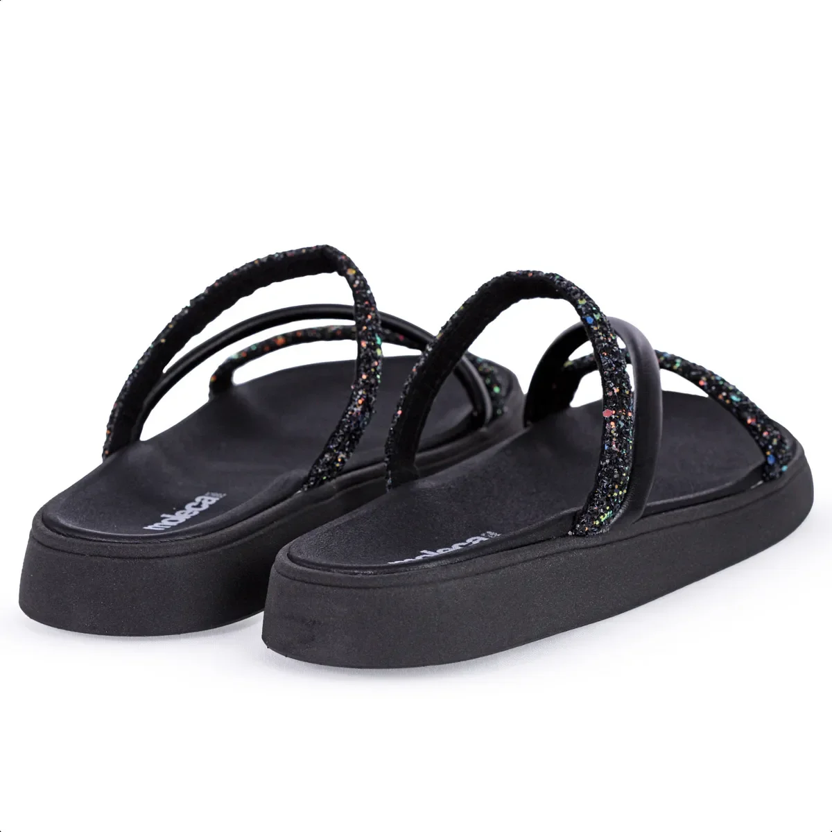 Sandalia Moleca Tira Tripla All Black - Feminino Preto 5