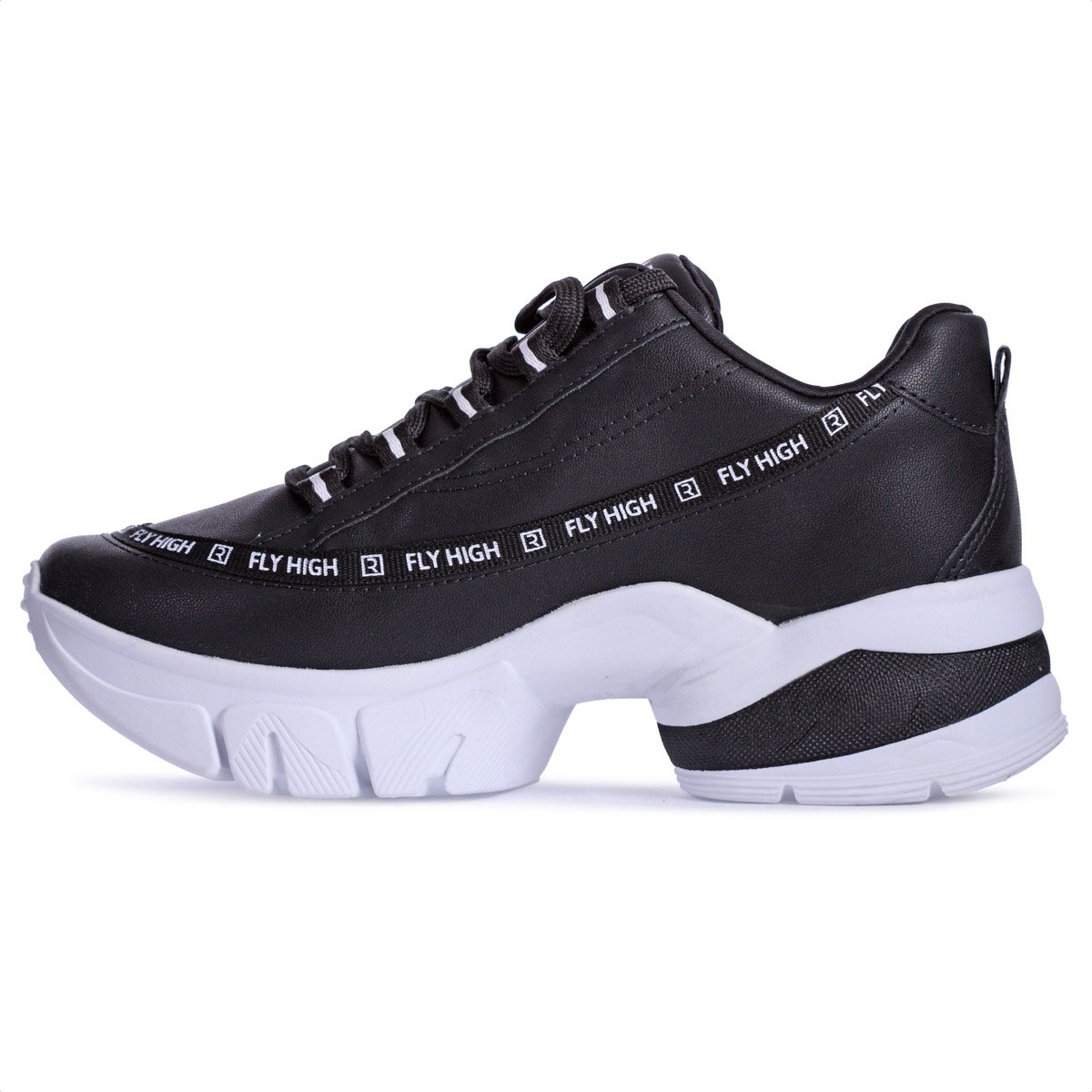 Tenis Ramarim Fly High Preto e Branco - Feminino Preto 2