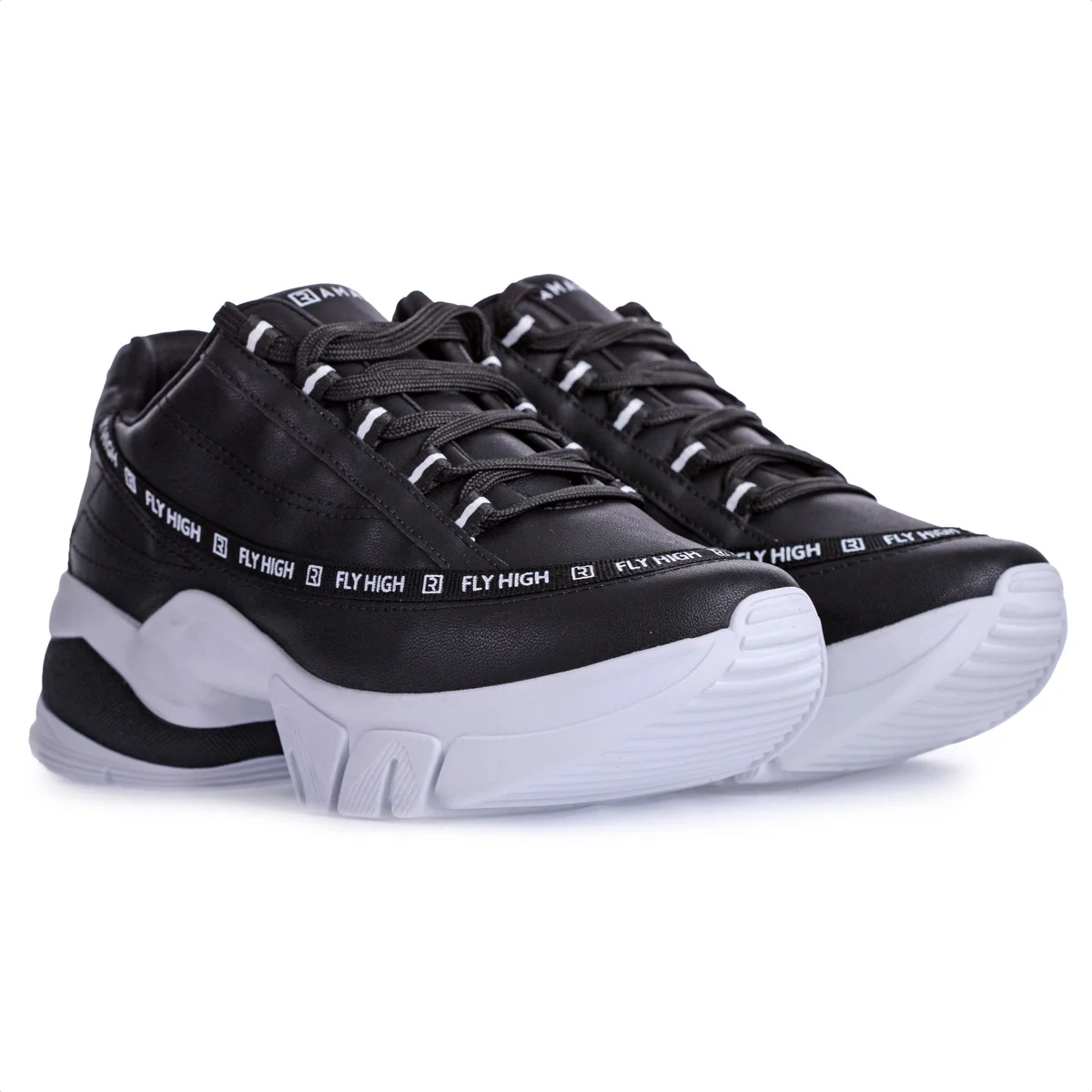 Tenis Ramarim Fly High Preto e Branco - Feminino Preto 3
