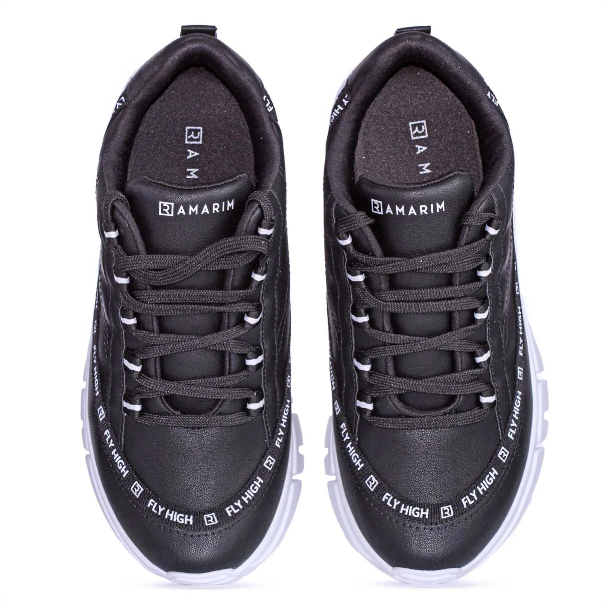 Tenis Ramarim Fly High Preto e Branco - Feminino Preto 5