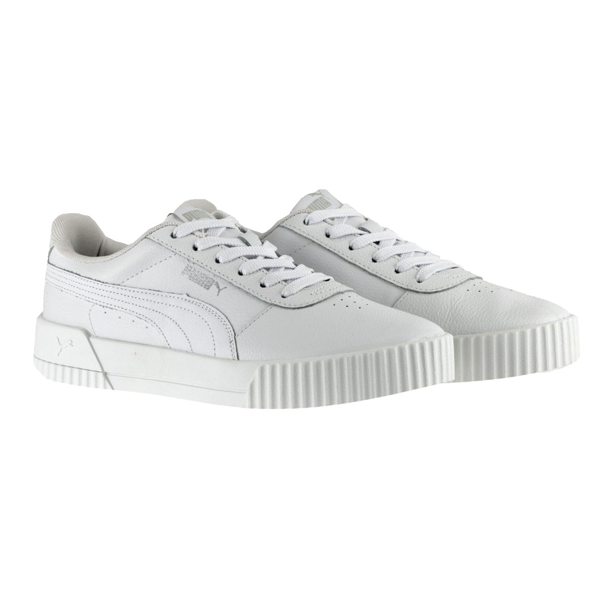 Tenis Puma Carina L BDP Branco e Prata Feminino Branco