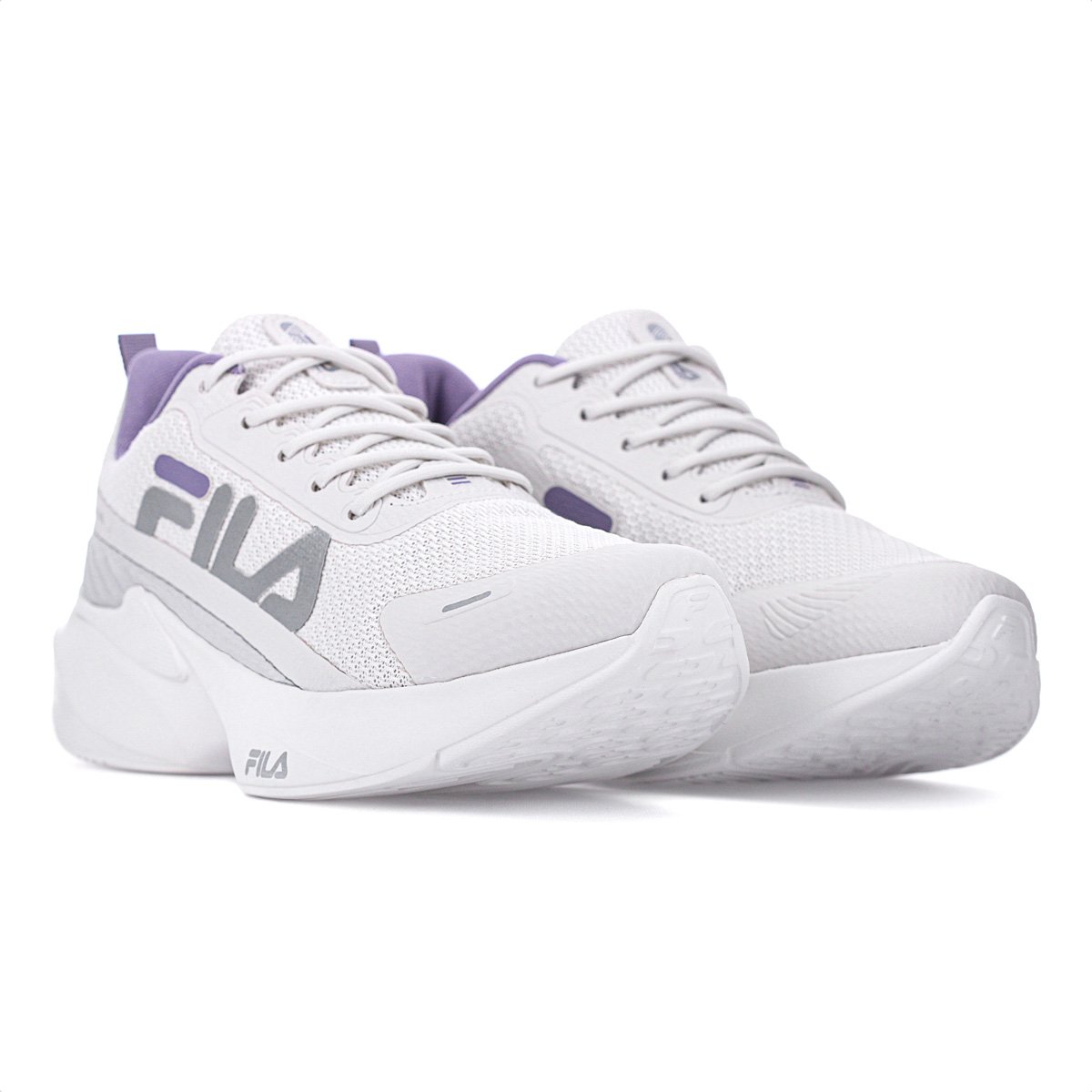 Tenis Fila Progress Lite Branco e Lilas - Feminino Branco 3