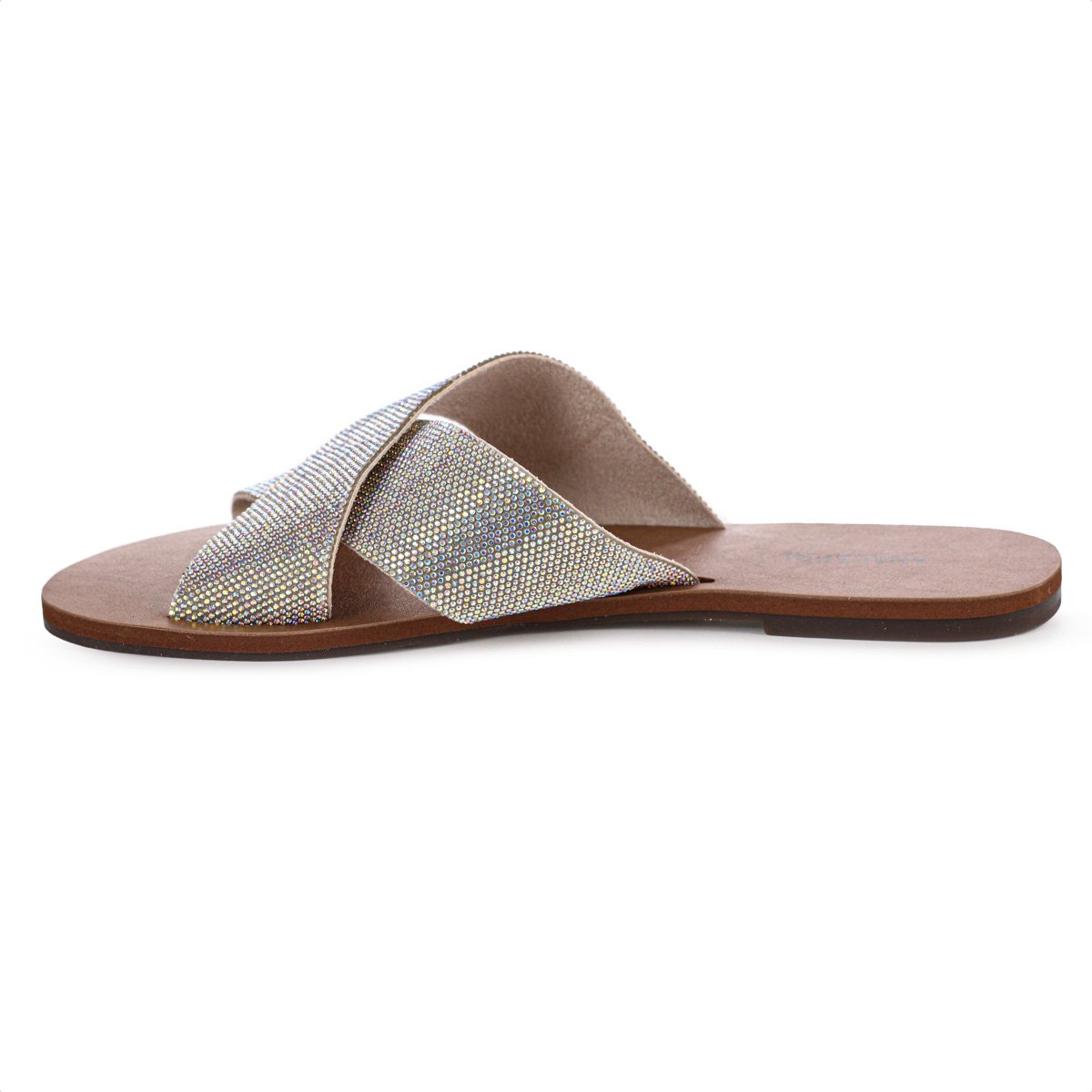 Rasteira Anacapri Brilho Multicolorido Marrom - Feminino Marrom 2