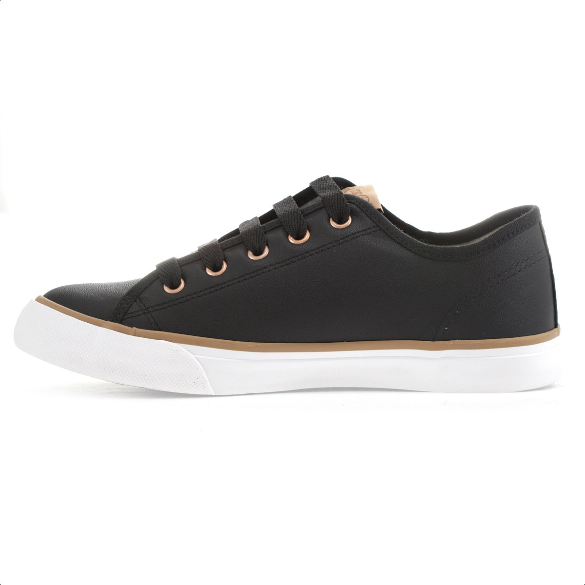 Tenis Coca Cola Stream Leather Preto e Cobre - Feminino Preto 2