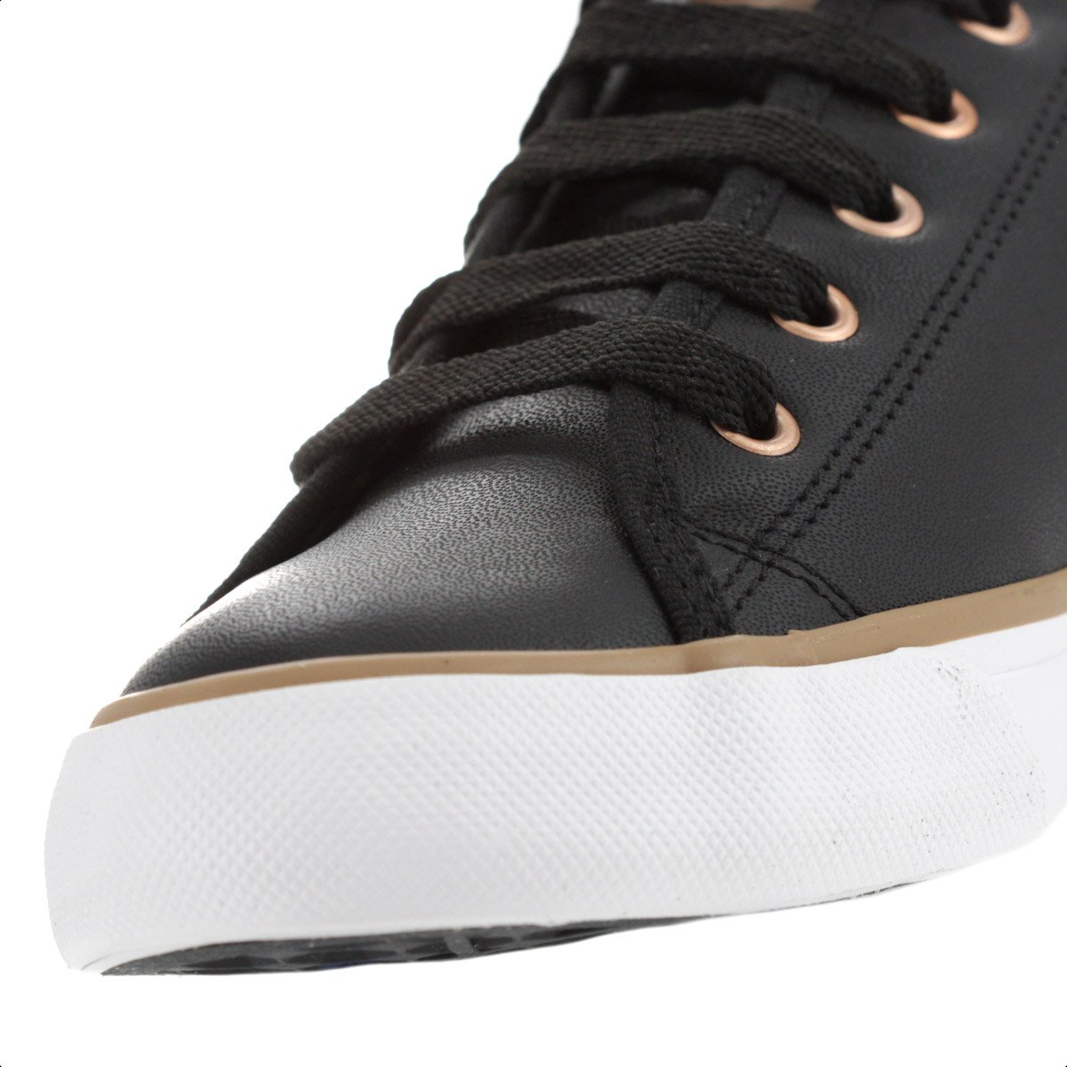 Tenis Coca Cola Stream Leather Preto e Cobre - Feminino Preto 7