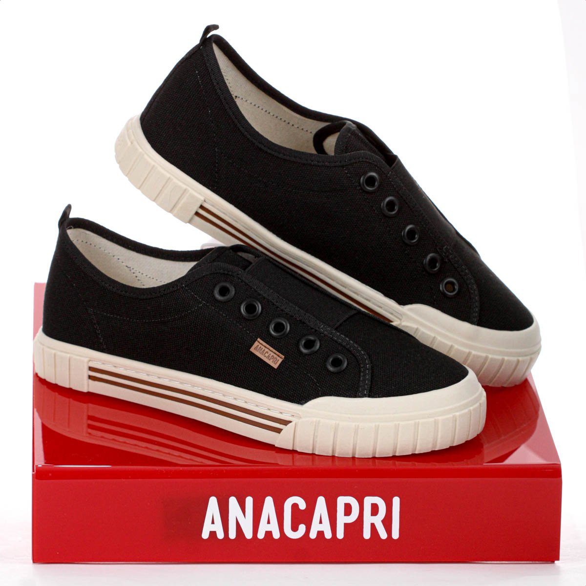 Tenis Anacapri Slip On Ale Preto - Feminino Preto 8
