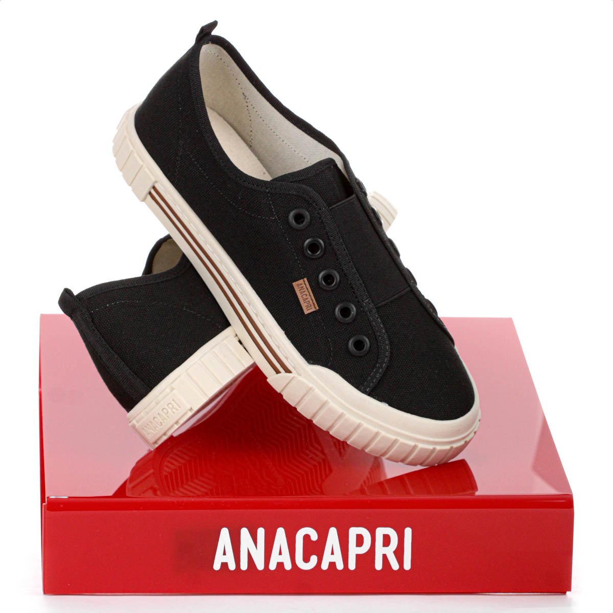 Tenis Anacapri Slip On Ale Preto - Feminino Preto 9