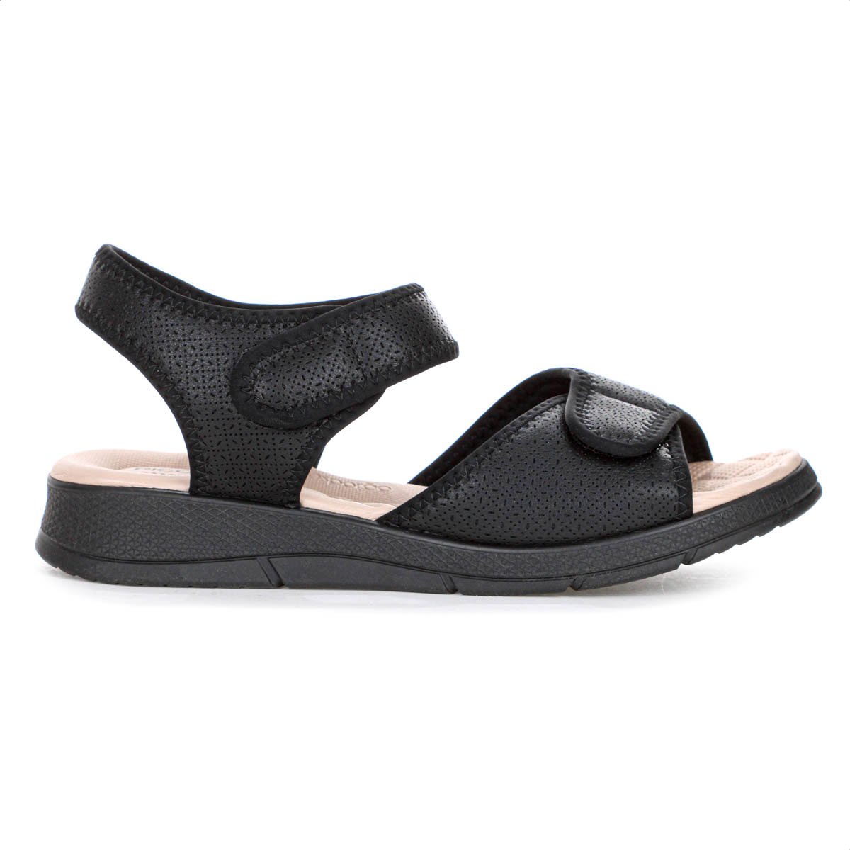 Sandalia Piccadilly Esporao Papete Anabela Preto - Feminino Preto 2