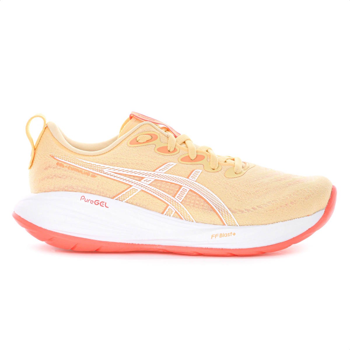 Tenis Asics Gel Cumulus 27 Laranja Claro e Branco - Feminino Laranja 1