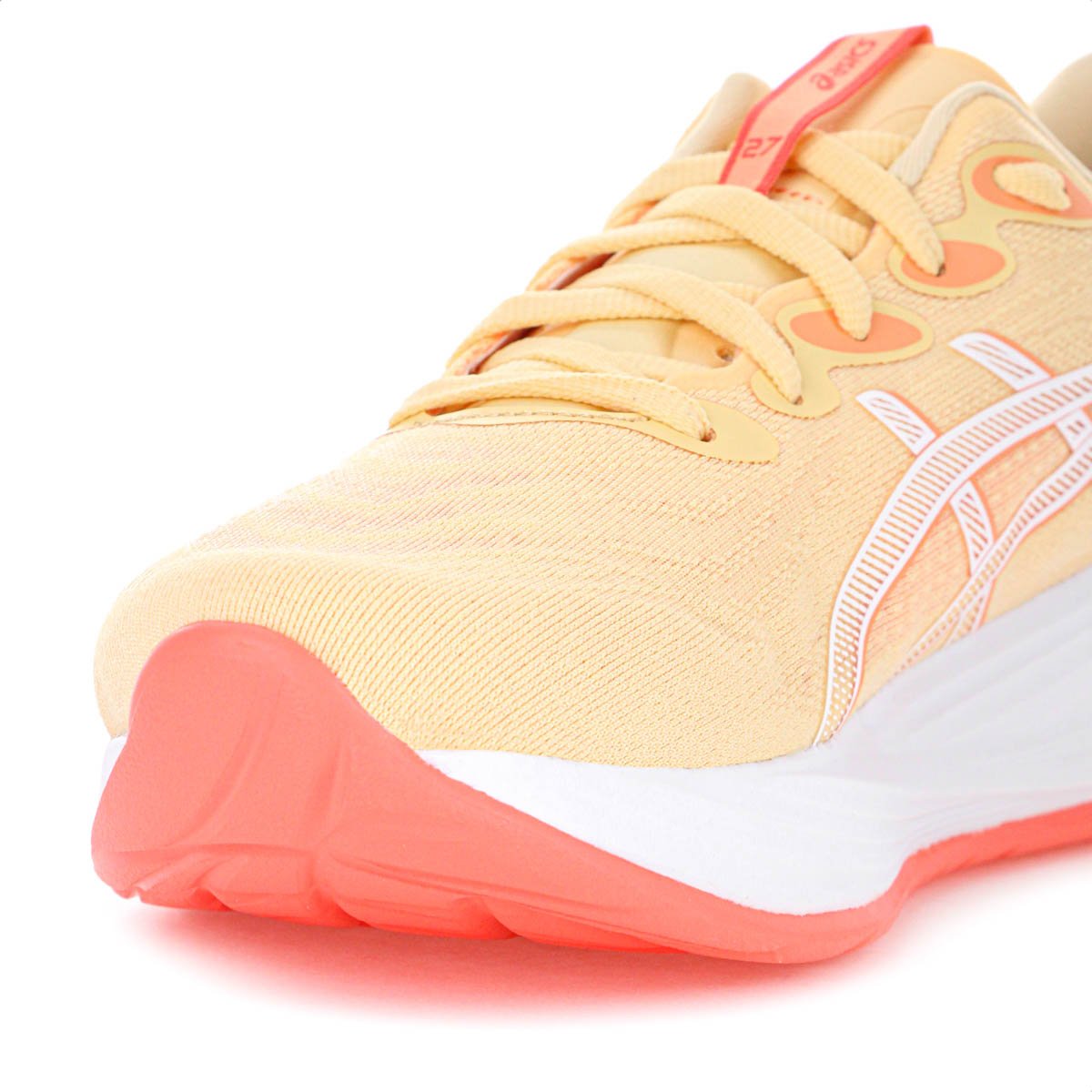 Tenis Asics Gel Cumulus 27 Laranja Claro e Branco - Feminino Laranja 6