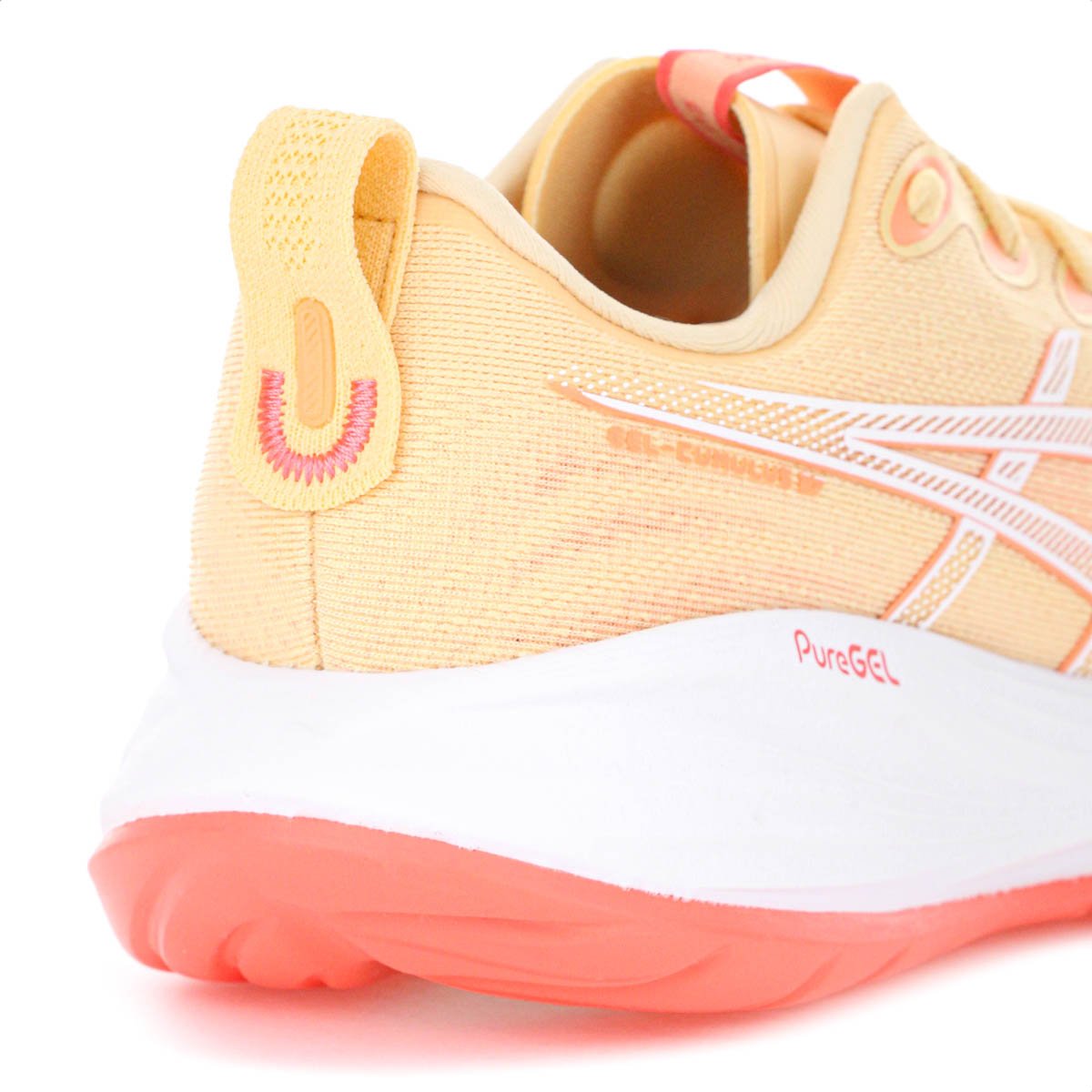 Tenis Asics Gel Cumulus 27 Laranja Claro e Branco - Feminino Laranja 7