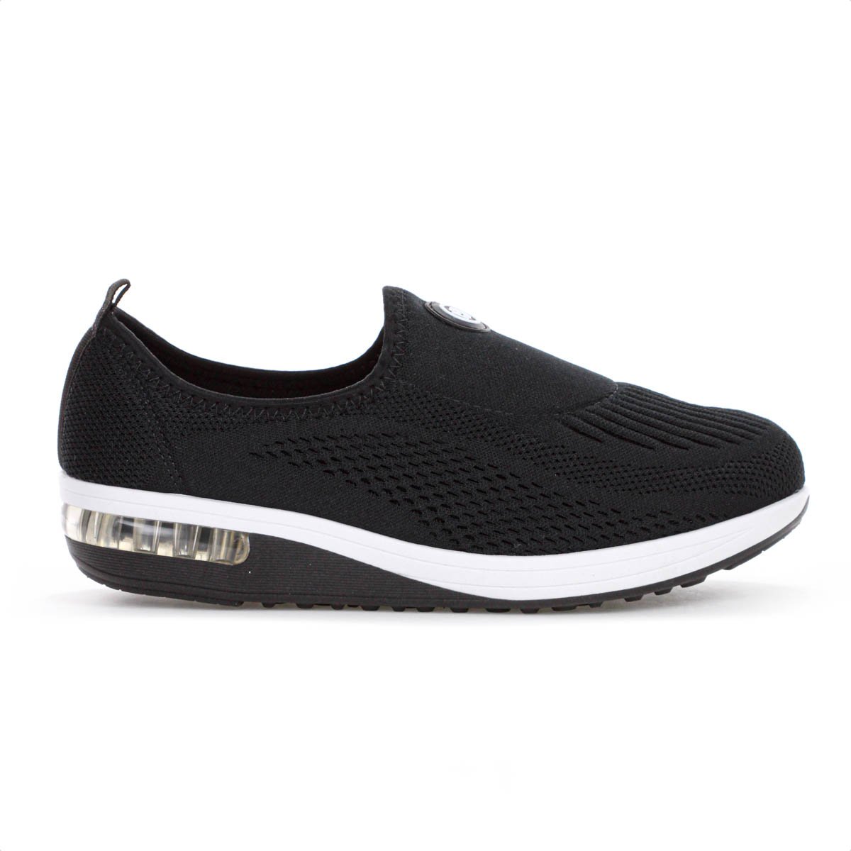 Tenis Modare Gaspea Pronta Linho Lisboa Ortopedico Preto - Feminino