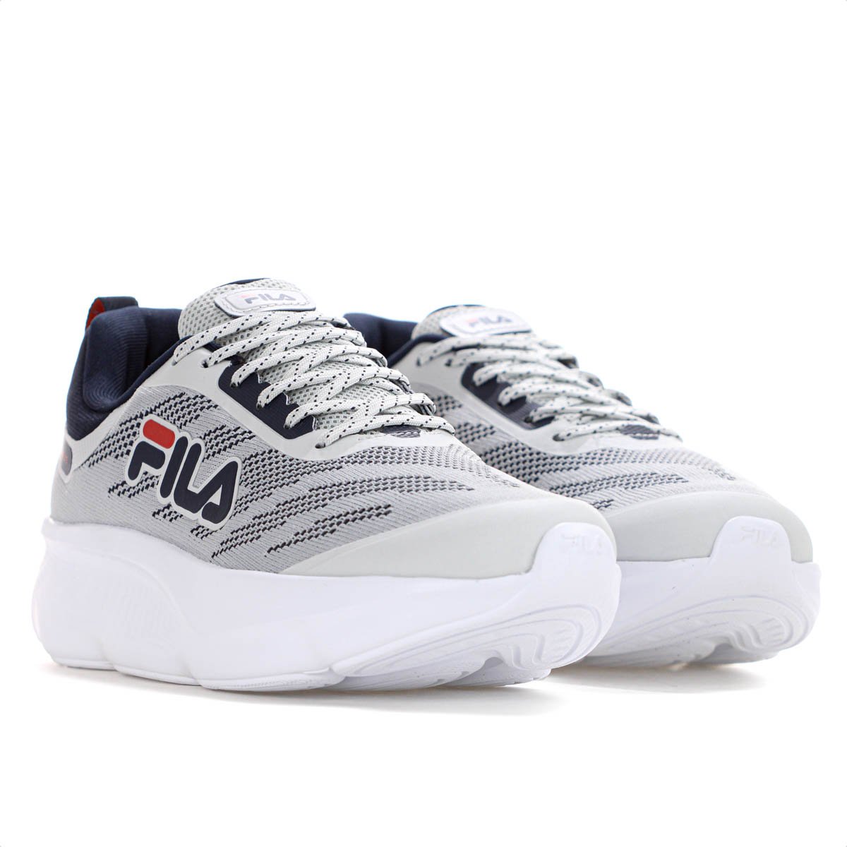 Tenis Fila Maxxi Lite Cinza Claro e Azul Marinho - Masculino Cinza 3