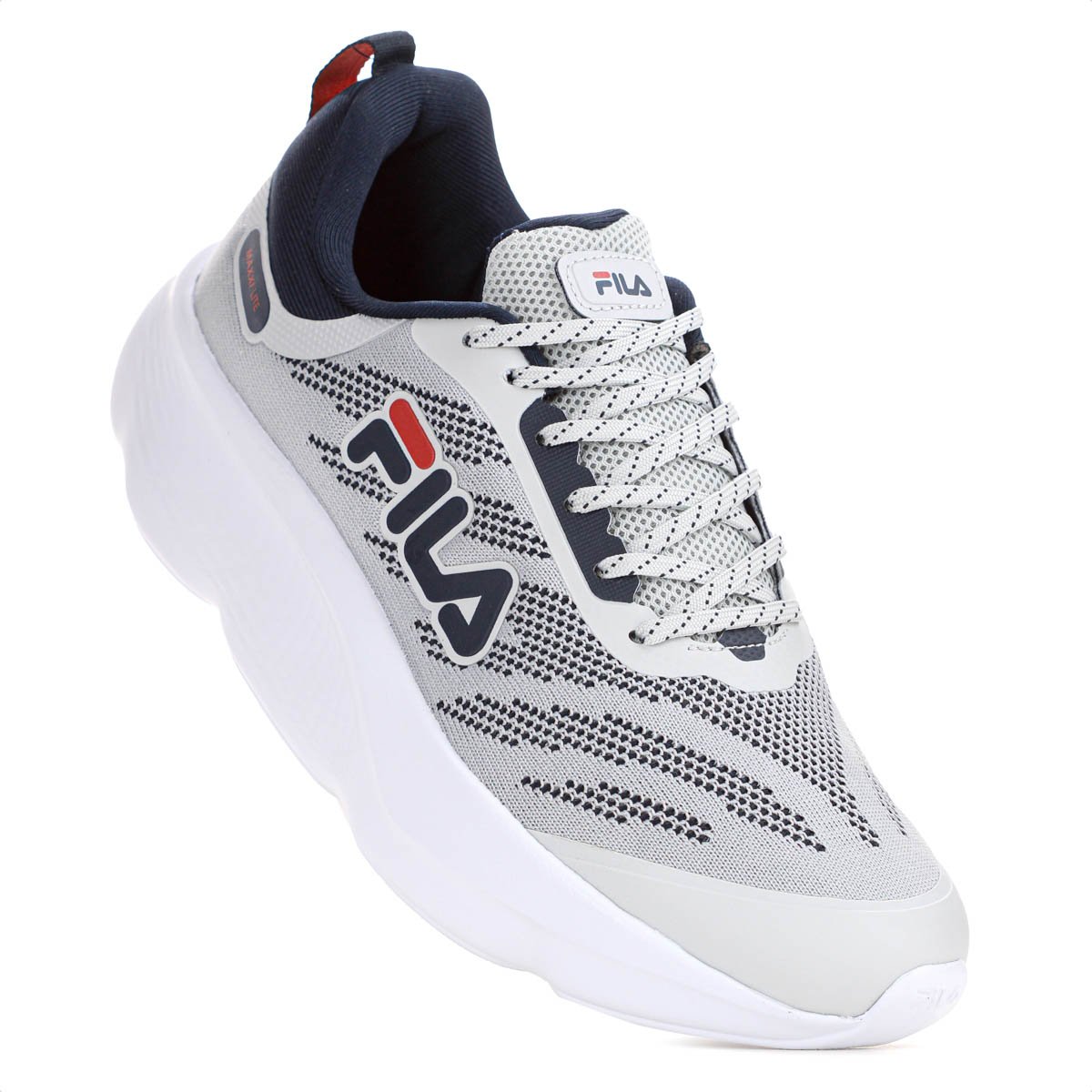 Tenis Fila Maxxi Lite Cinza Claro e Azul Marinho - Masculino Cinza 5