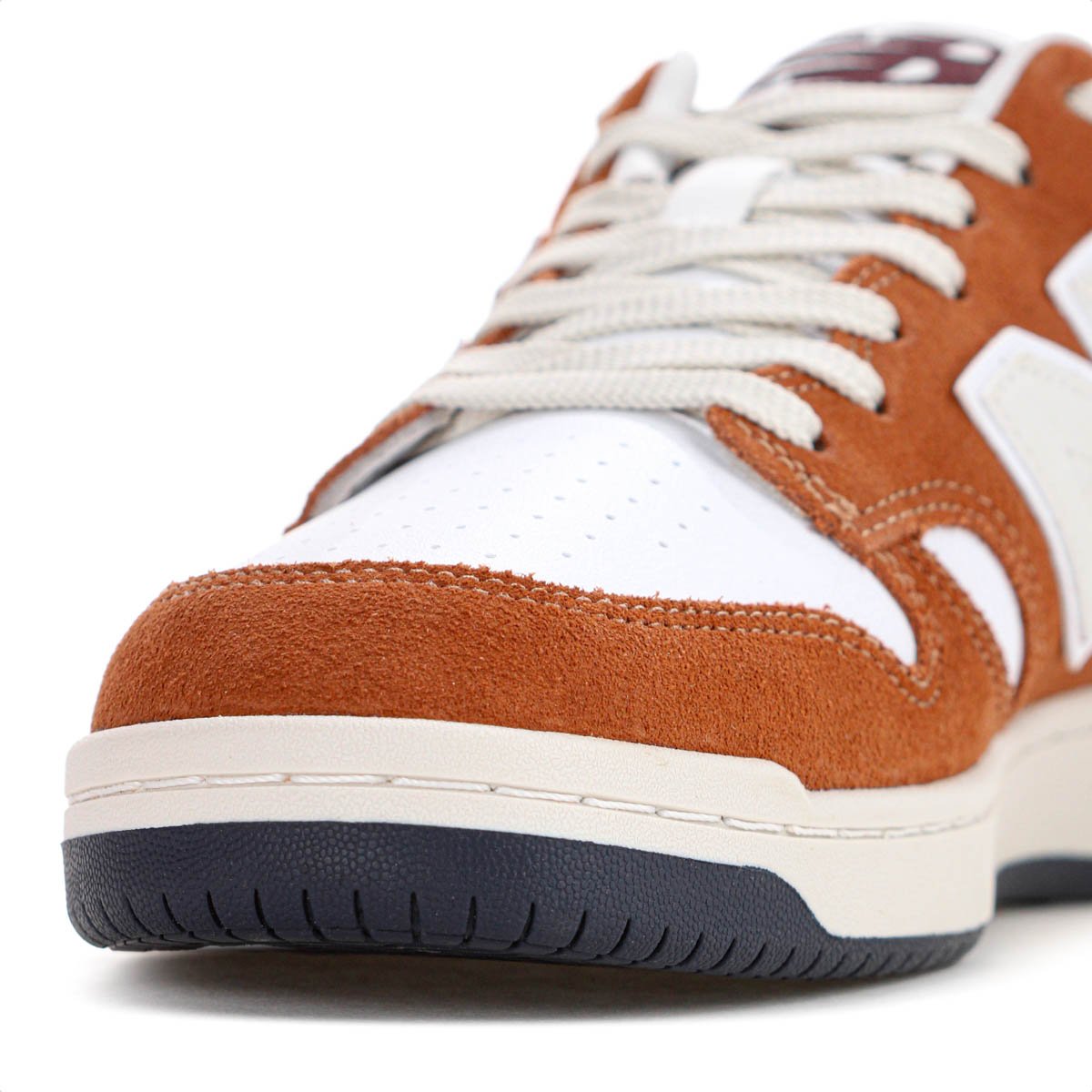 Tenis New Balance 480 Low C/ Camurca Marrom Branco e Azul - Masculino Marrom/Branco/Azul 6