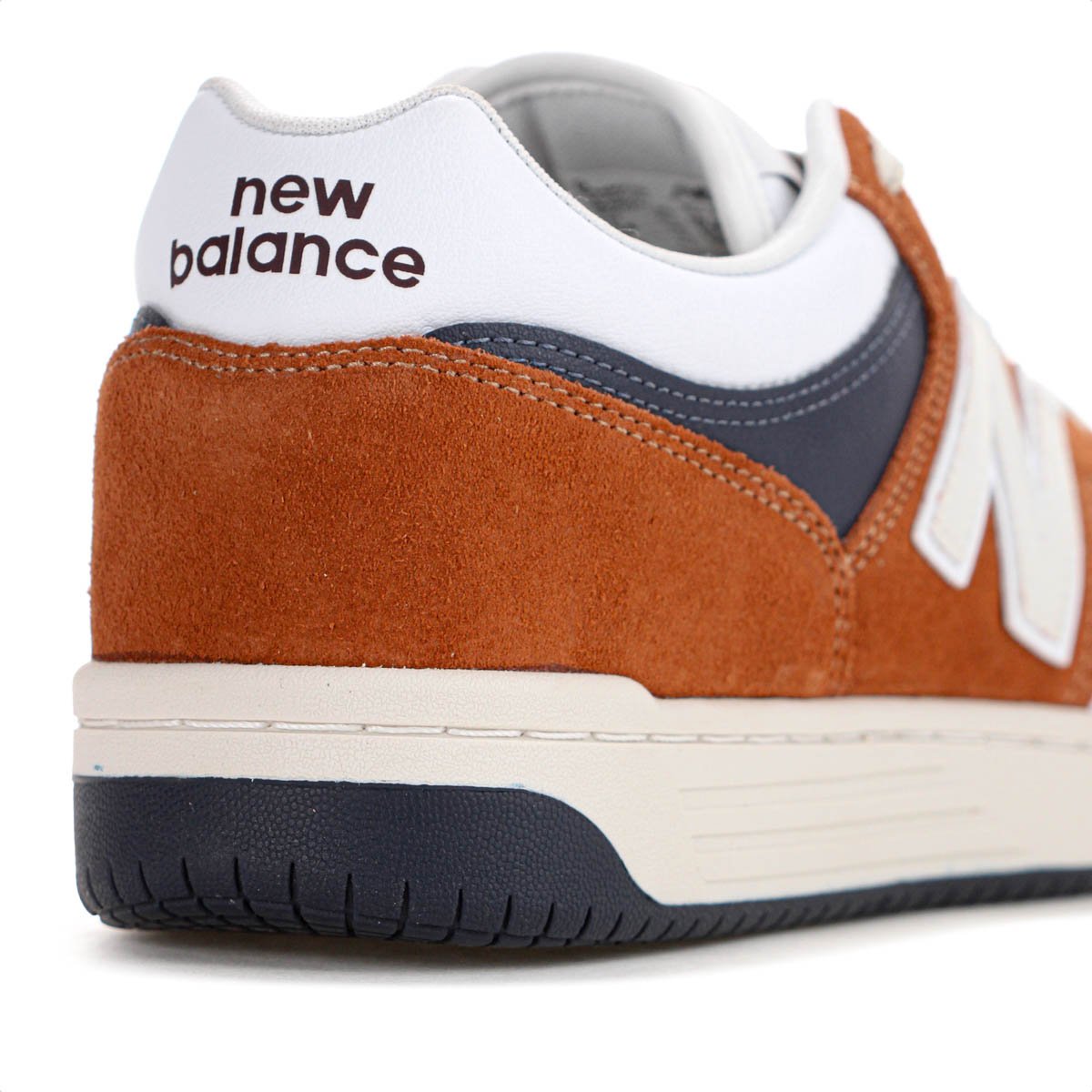 Tenis New Balance 480 Low C/ Camurca Marrom Branco e Azul - Masculino Marrom/Branco/Azul 7