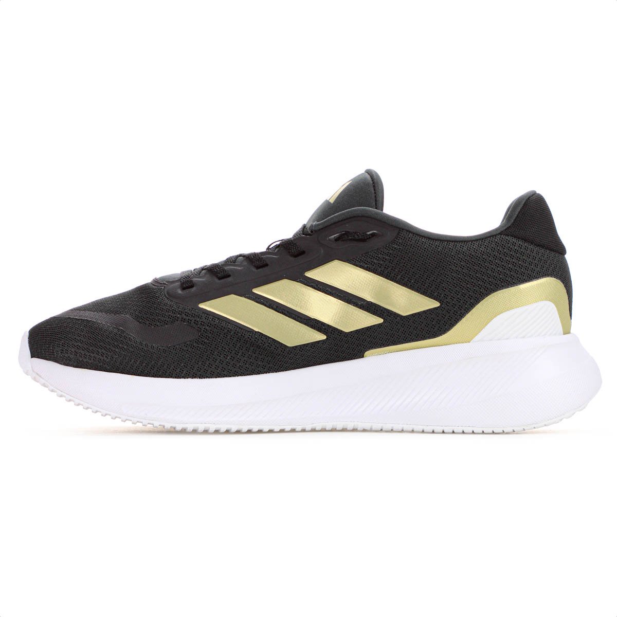 Tenis Adidas Runfalcon 5 Verde Escuro e Dourado - Masculino        Verde 2