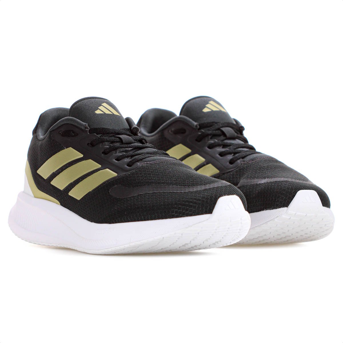 Tenis Adidas Runfalcon 5 Verde Escuro e Dourado - Masculino        Verde 4