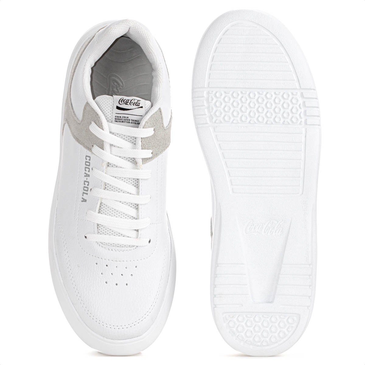 Tenis Coca Cola Drift Town Branco e Cinza - Masculino Branco/Cinza 4