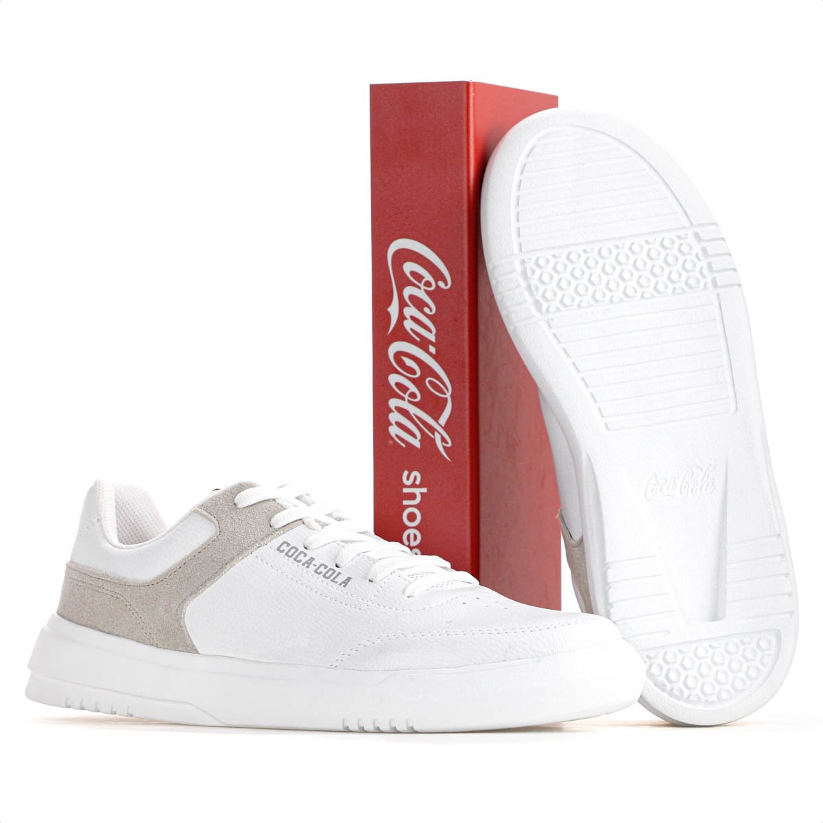 Tenis Coca Cola Drift Town Branco e Cinza - Masculino Branco/Cinza 9