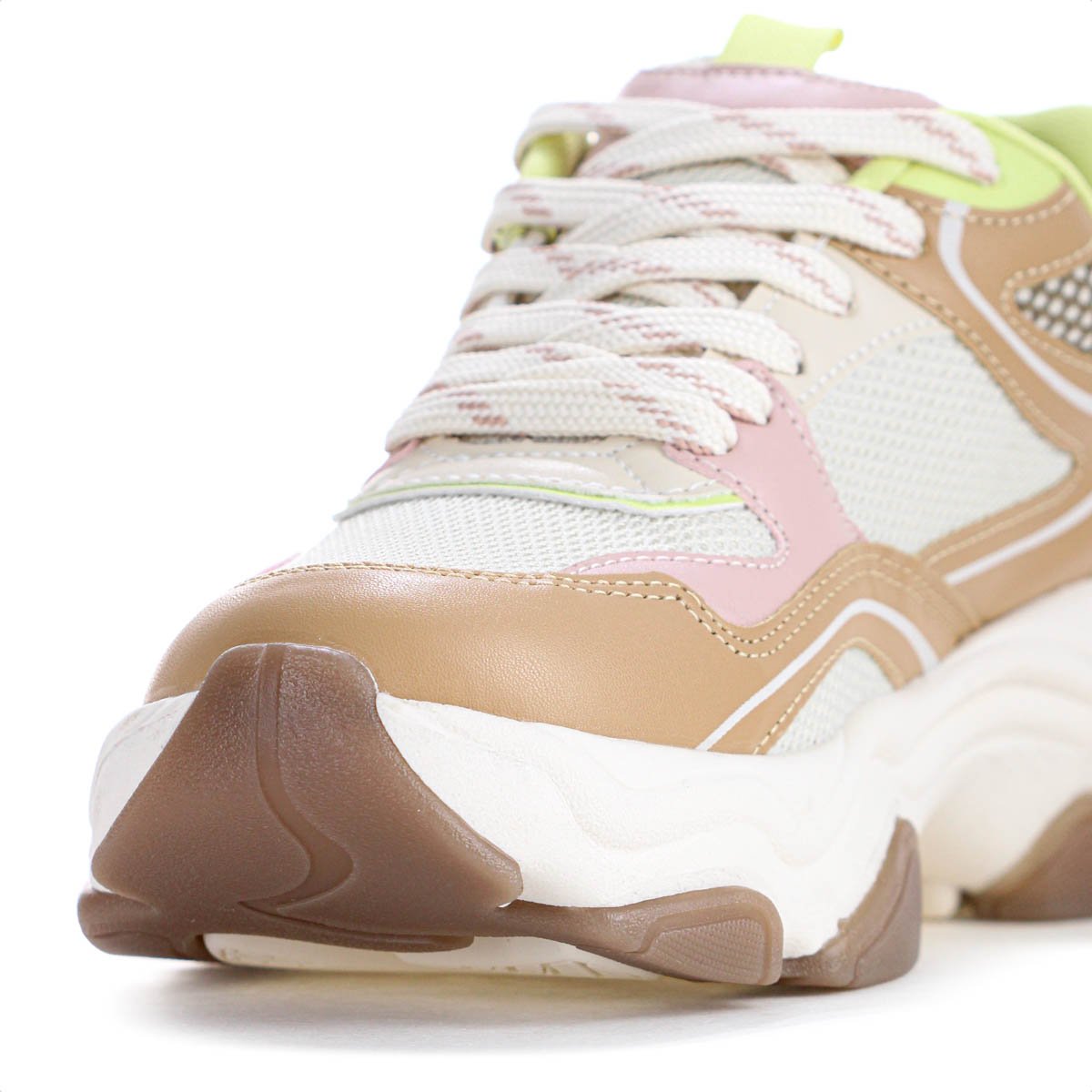 Tenis Anacapri Alexa Robusto Bege Off White e Verde - Feminino Multicores 6