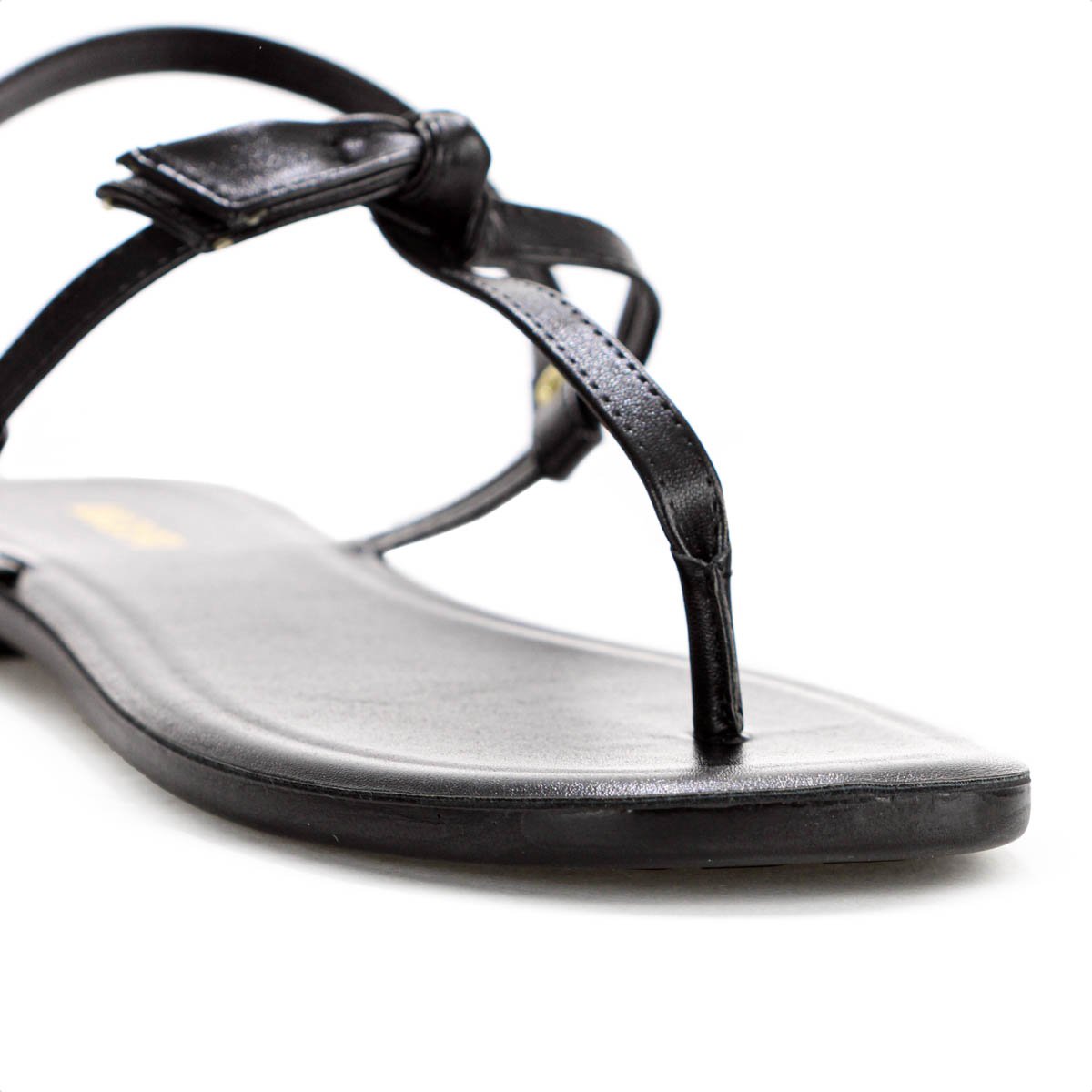 Sandalia Rasteira Anacapri Slim No Preto - Feminino  Preto 8