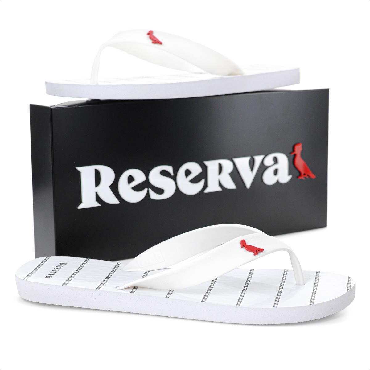 Chinelo Reserva Nautico Branco - Masculino Branco 9