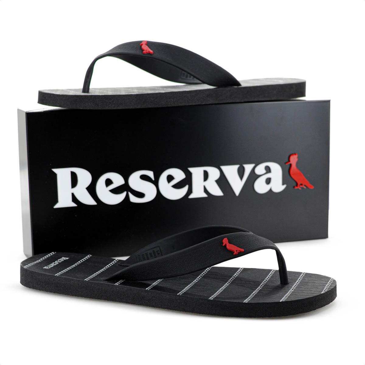 Chinelo Reserva Nautico Preto - Masculino Preto 9