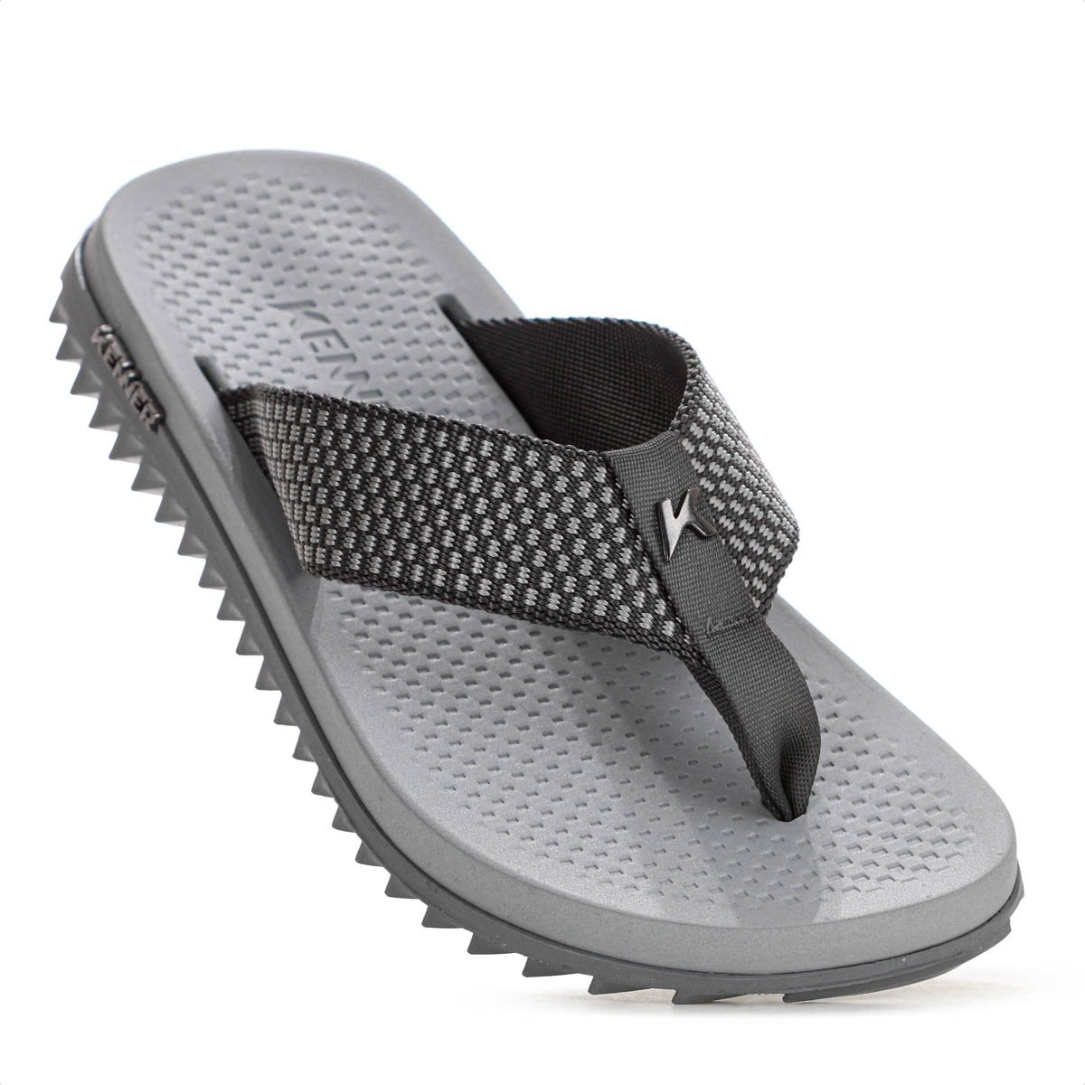 Chinelo Kenner K-Pro Dots Cinza e Chumbo - Masculino  Cinza 7