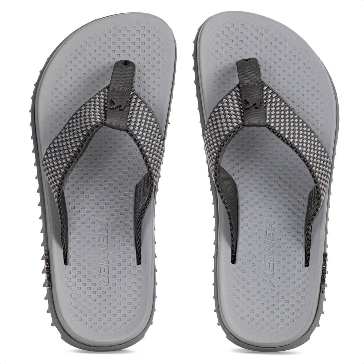 Chinelo Kenner K-Pro Dots Cinza e Chumbo - Masculino 