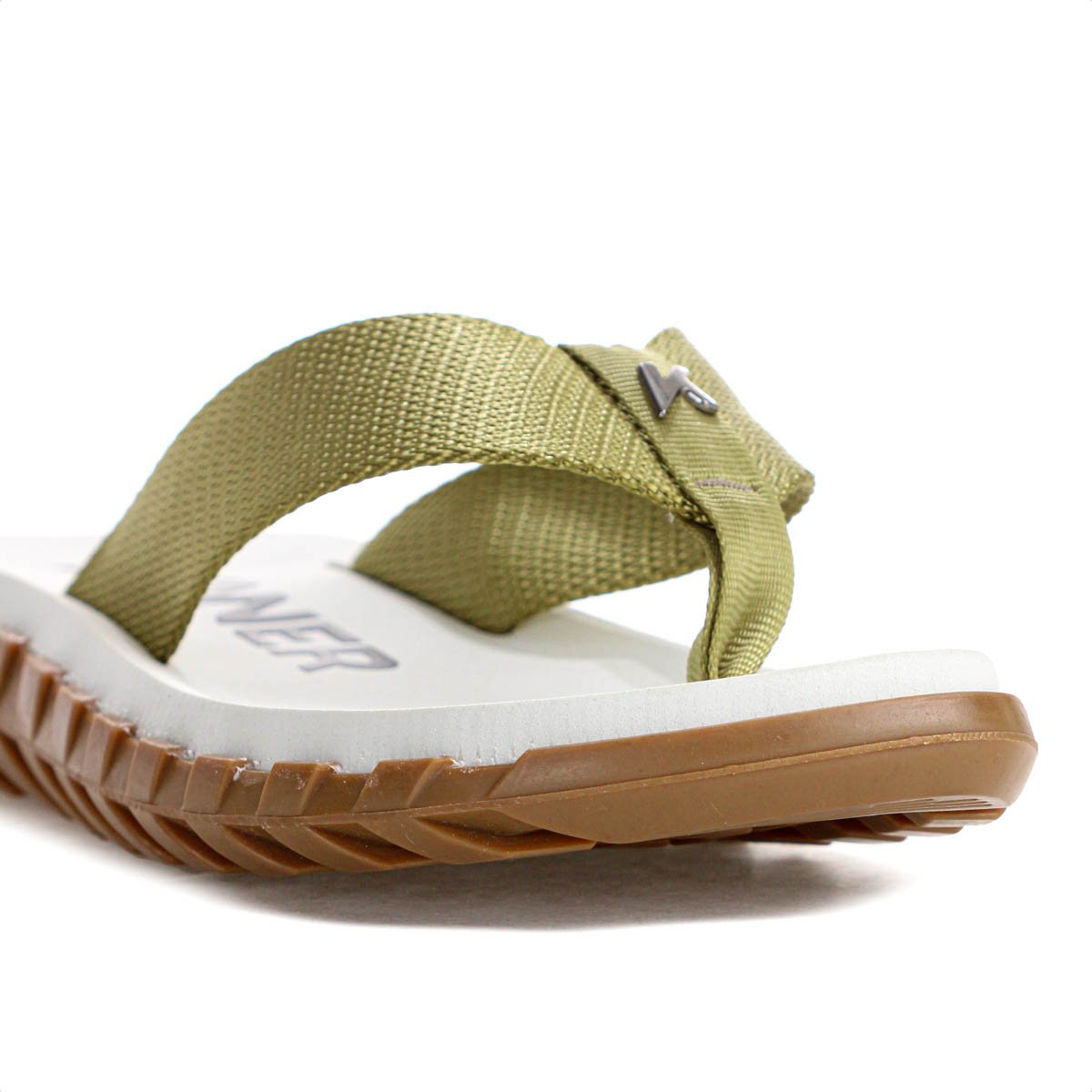 Chinelo Kenner Megah Off White Verde e Marrom - Masculino Off White 8