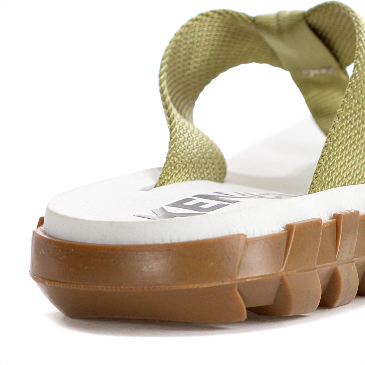 Chinelo Kenner Megah Off White Verde e Marrom - Masculino Off White 9