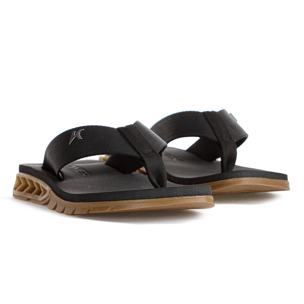 Chinelo Kenner Rakka Preto e Marrom - Masculino Preto 2