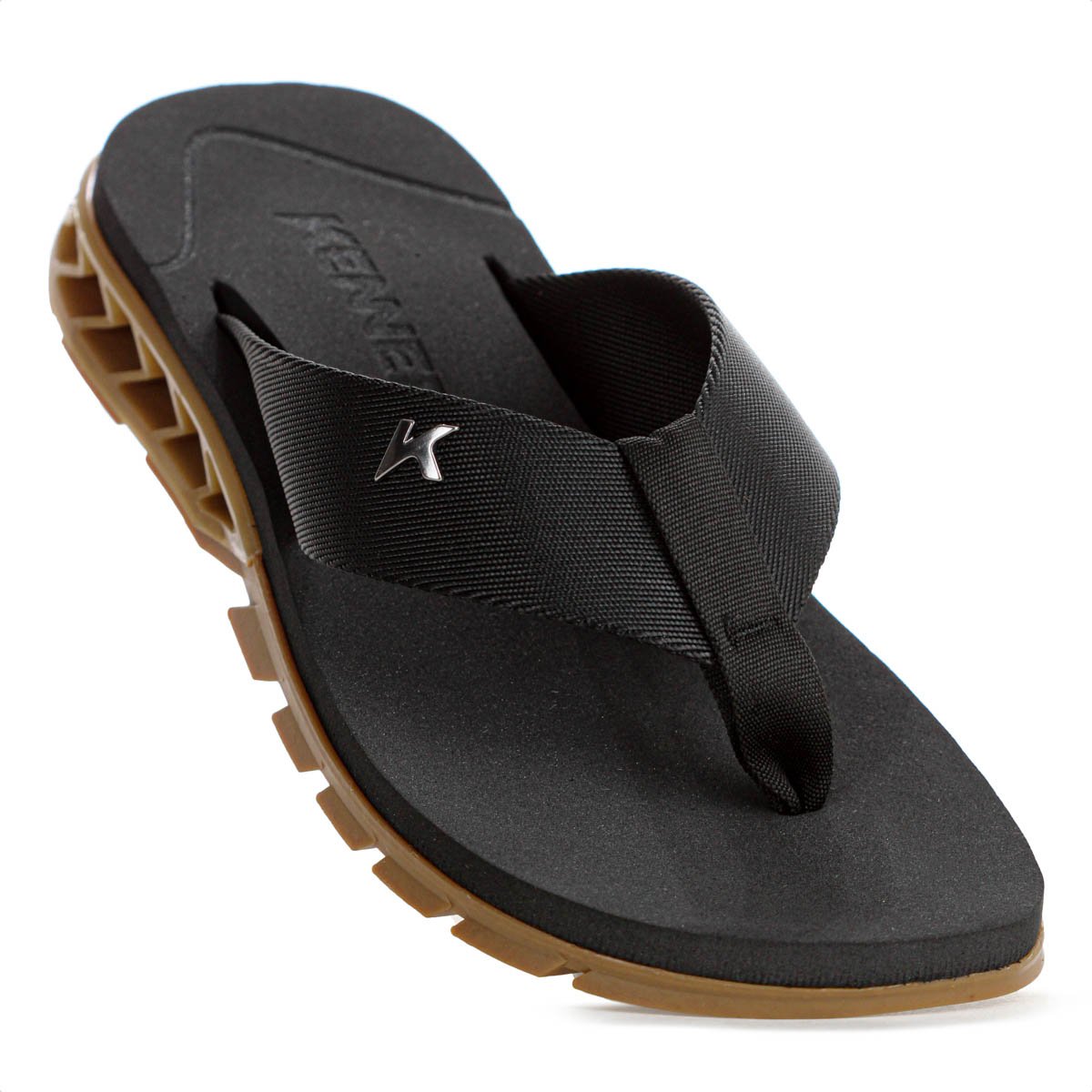Chinelo Kenner Rakka Preto e Marrom - Masculino Preto 7