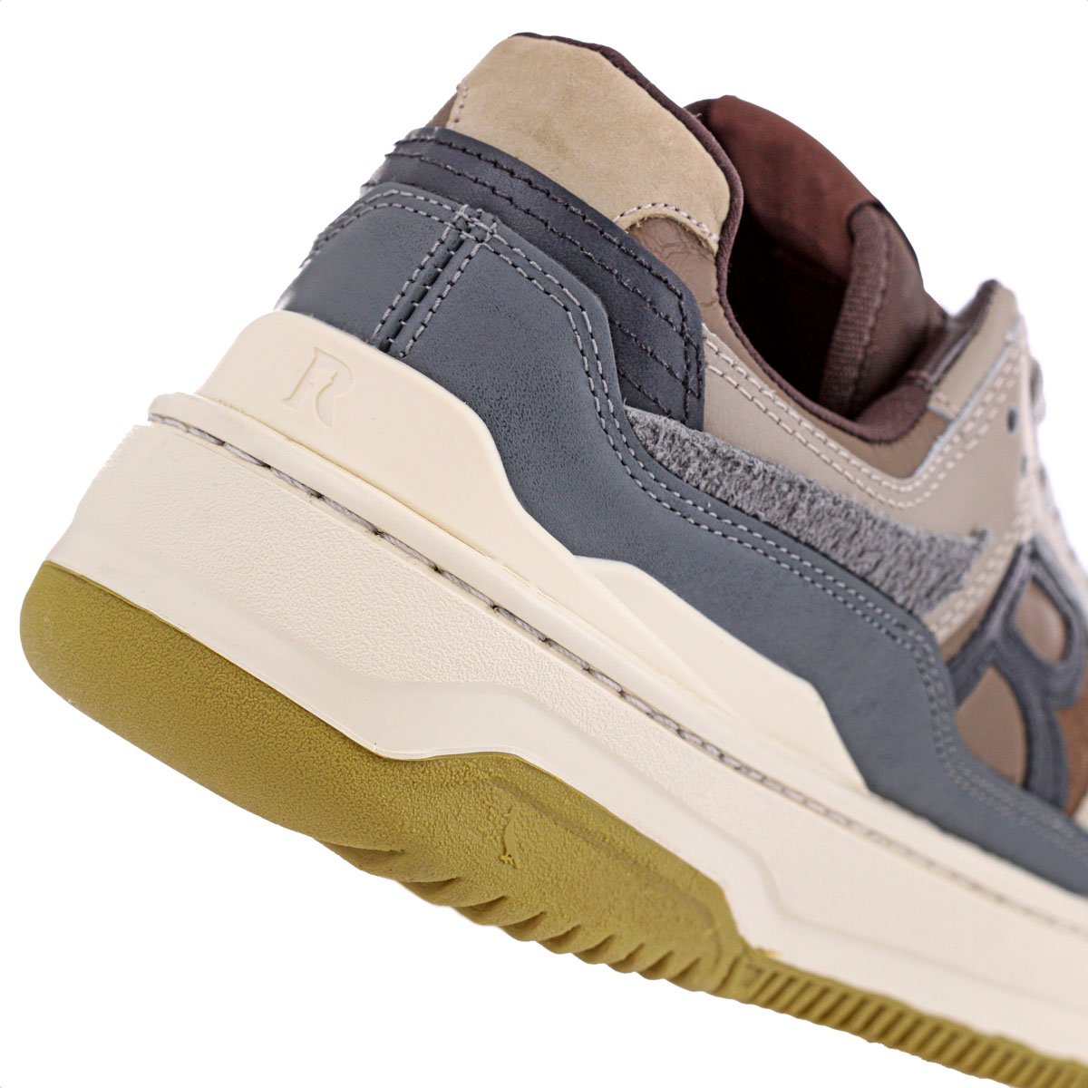 Tenis Reserva R-Broox Bege Marrom e Grafite - Masculino Multicores 9