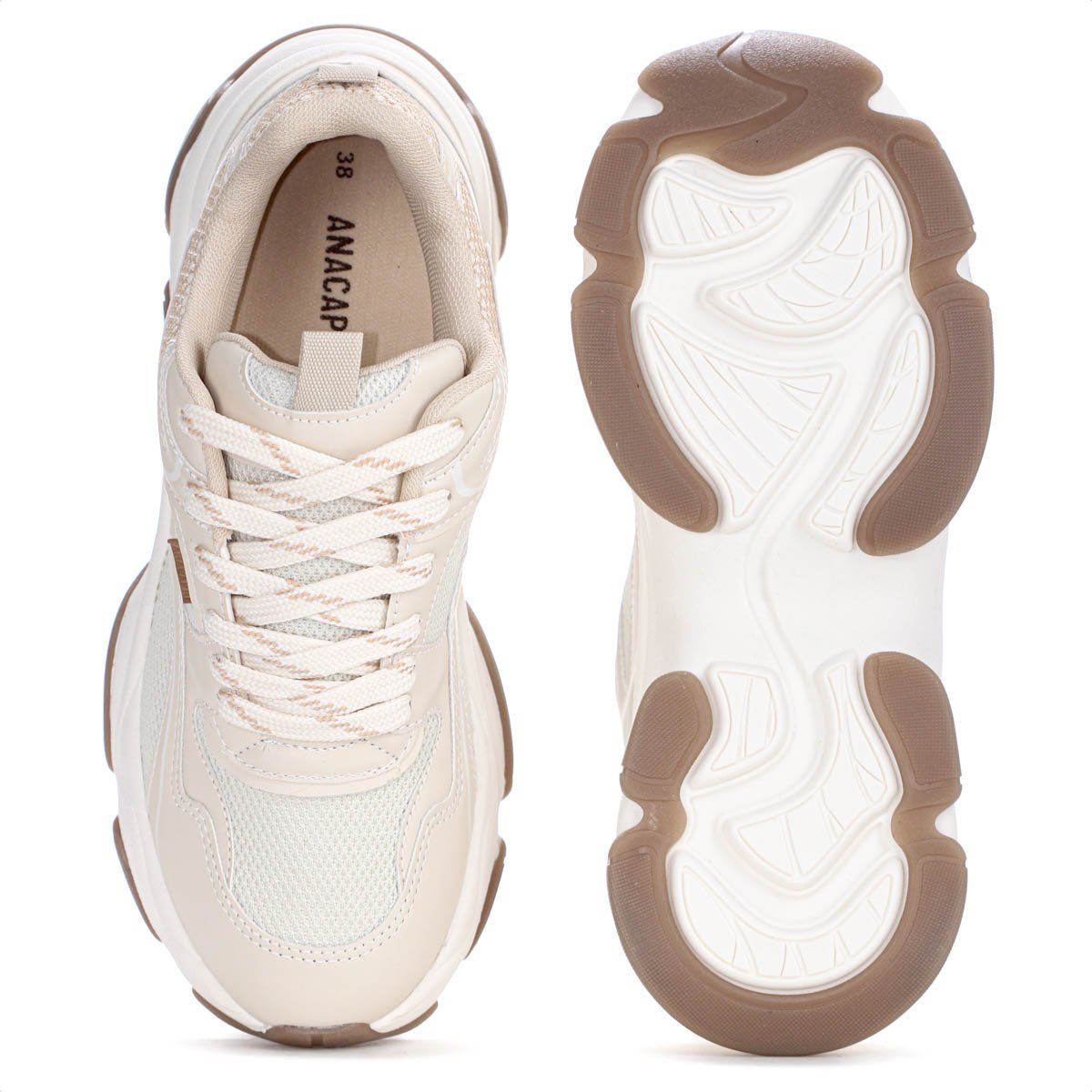 Tenis Anacapri Alexa Robusto Off White e Creme - Feminino Off White 4