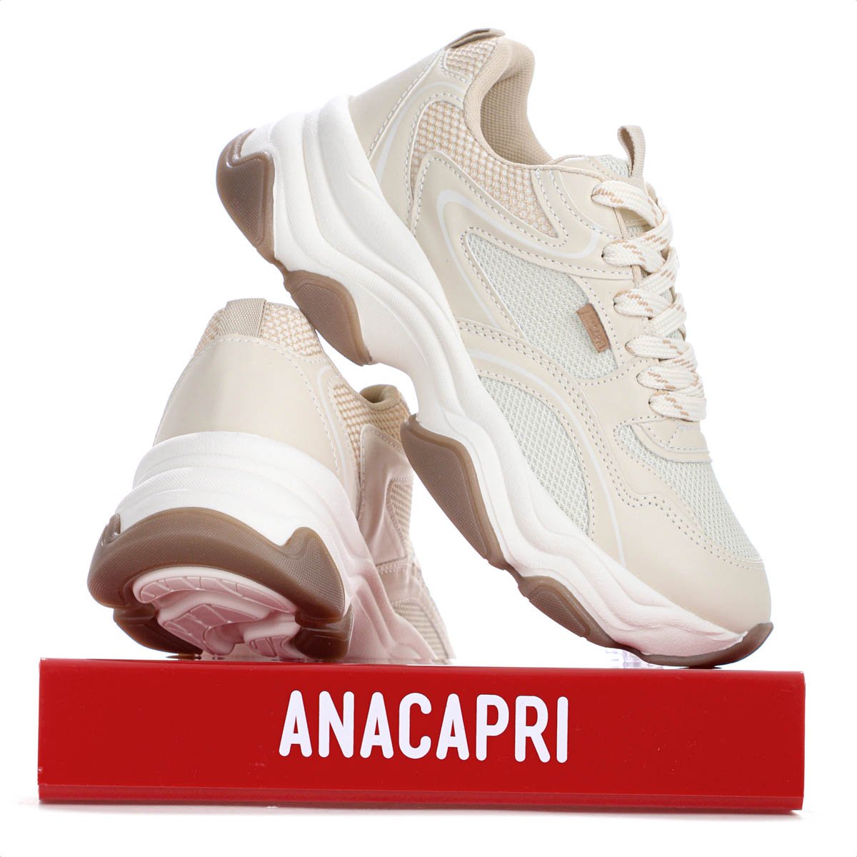 Tenis Anacapri Alexa Robusto Off White e Creme - Feminino Off White 8