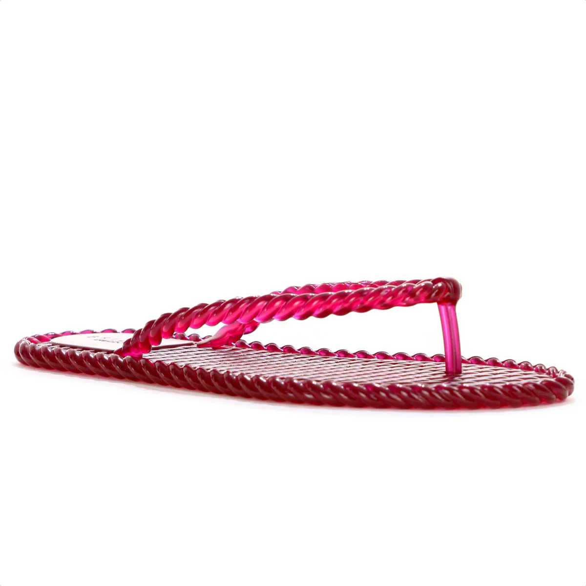 Chinelo Brizza Arezzo Tira Marrocos Translucido Vermelho - Feminino Vermelho 3