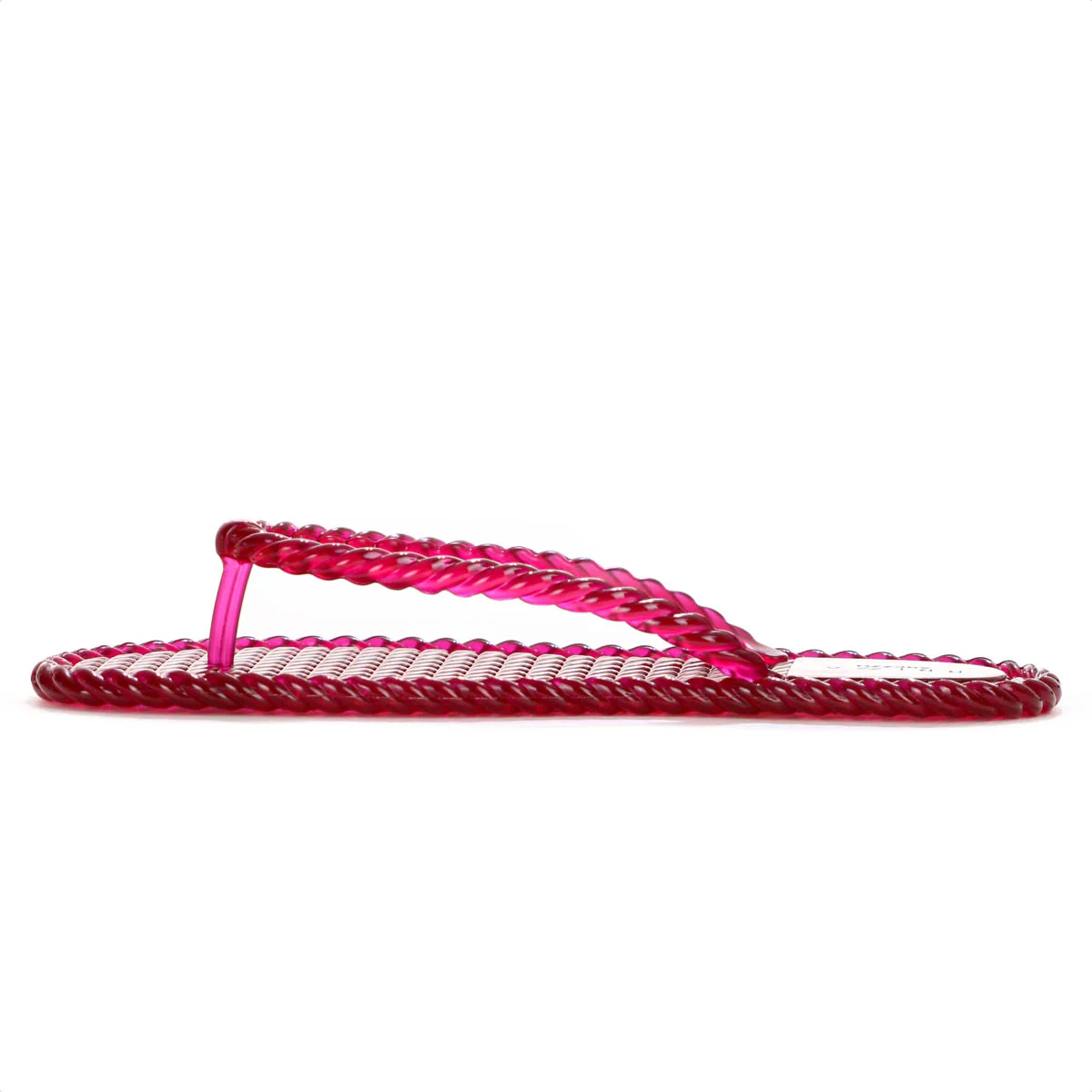 Chinelo Brizza Arezzo Tira Marrocos Translucido Vermelho - Feminino Vermelho 5