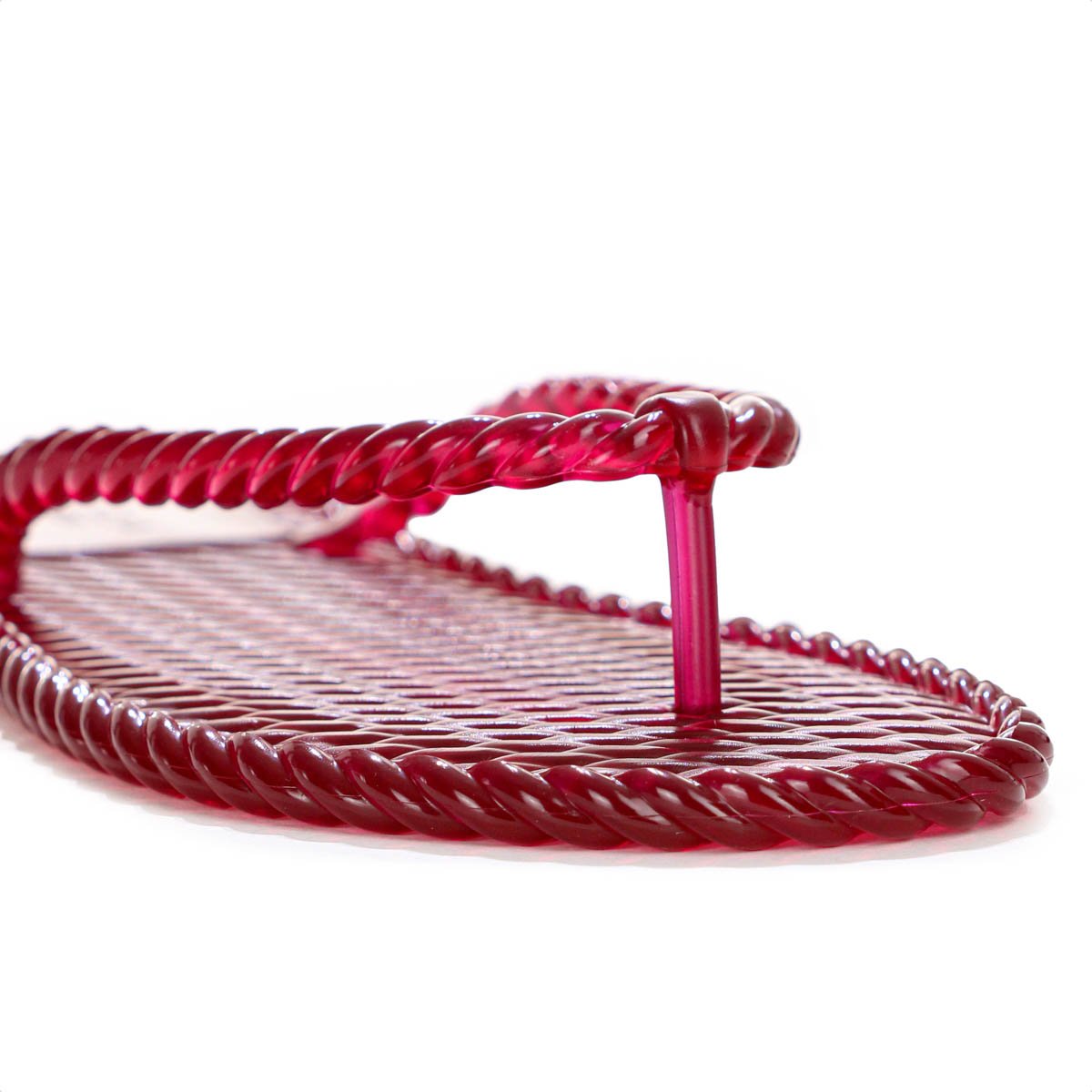 Chinelo Brizza Arezzo Tira Marrocos Translucido Vermelho - Feminino Vermelho 8