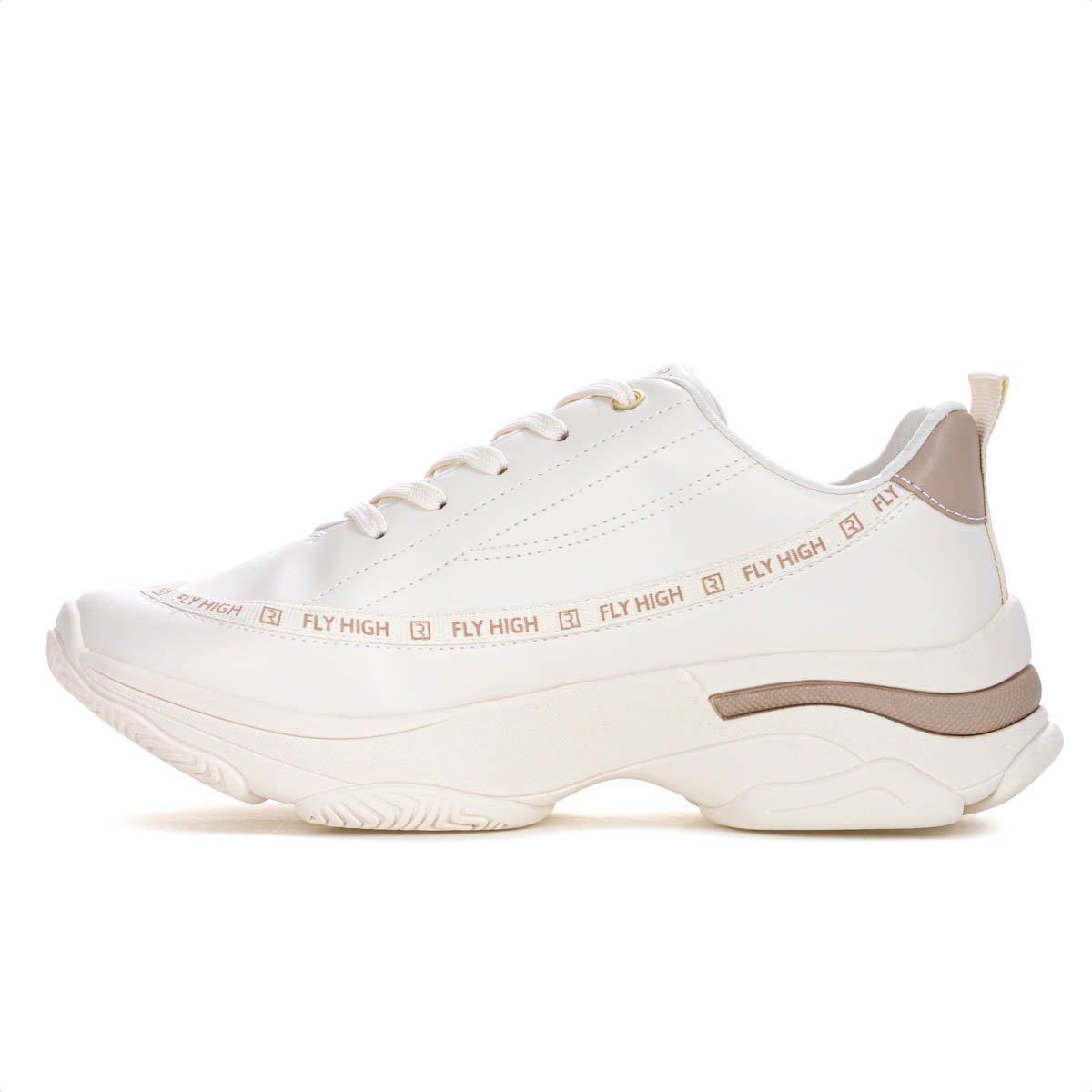 Tenis Ramarim New Fly High Off White e Bege - Feminino Off White 2