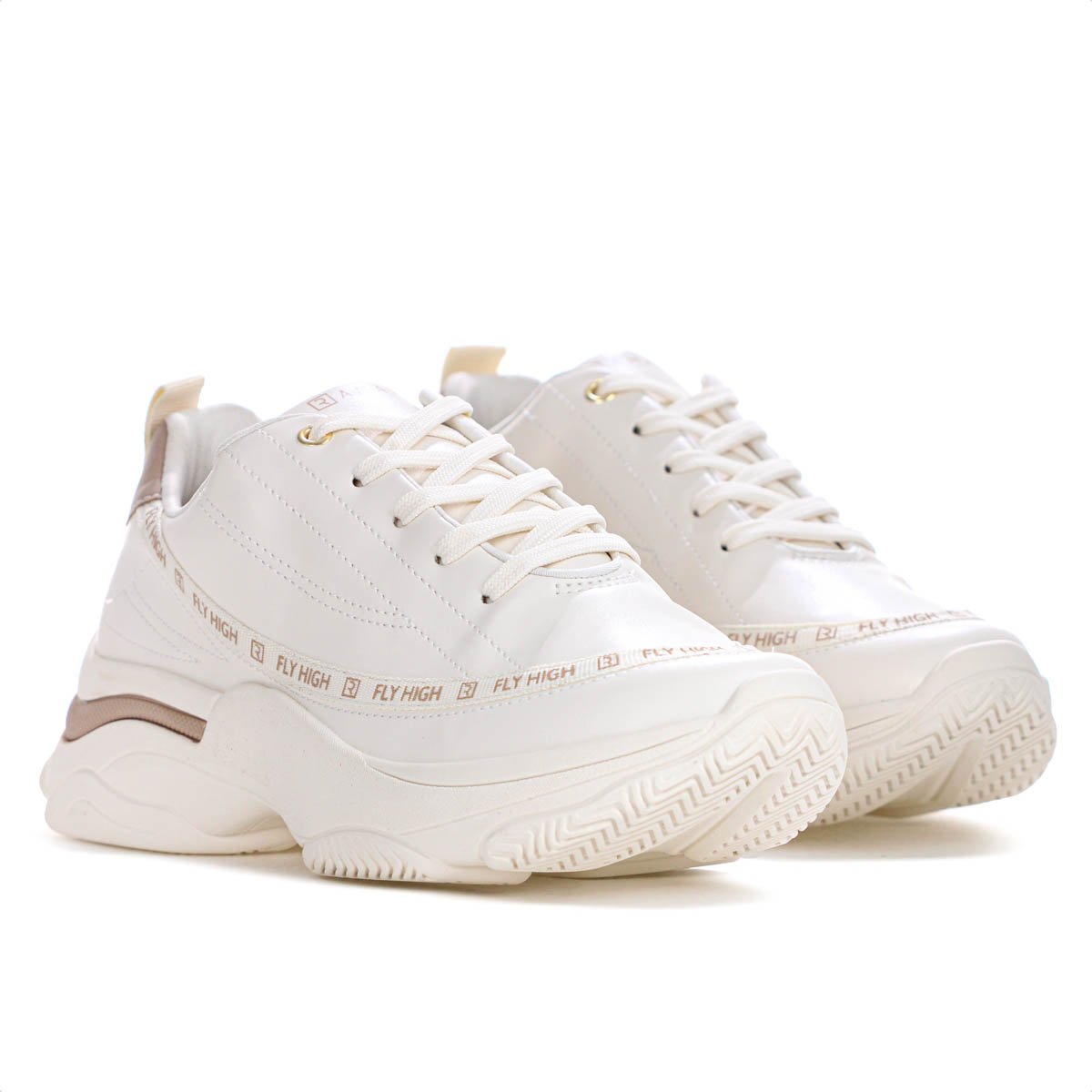 Tenis Ramarim New Fly High Off White e Bege - Feminino Off White 3