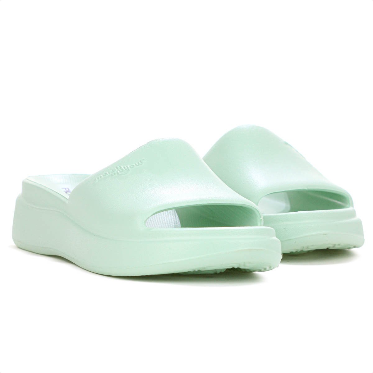 Chinelo Piccadilly Slide Eva Marshmallow Retro 2000 C238 Verde Agua - Feminino Verde 4