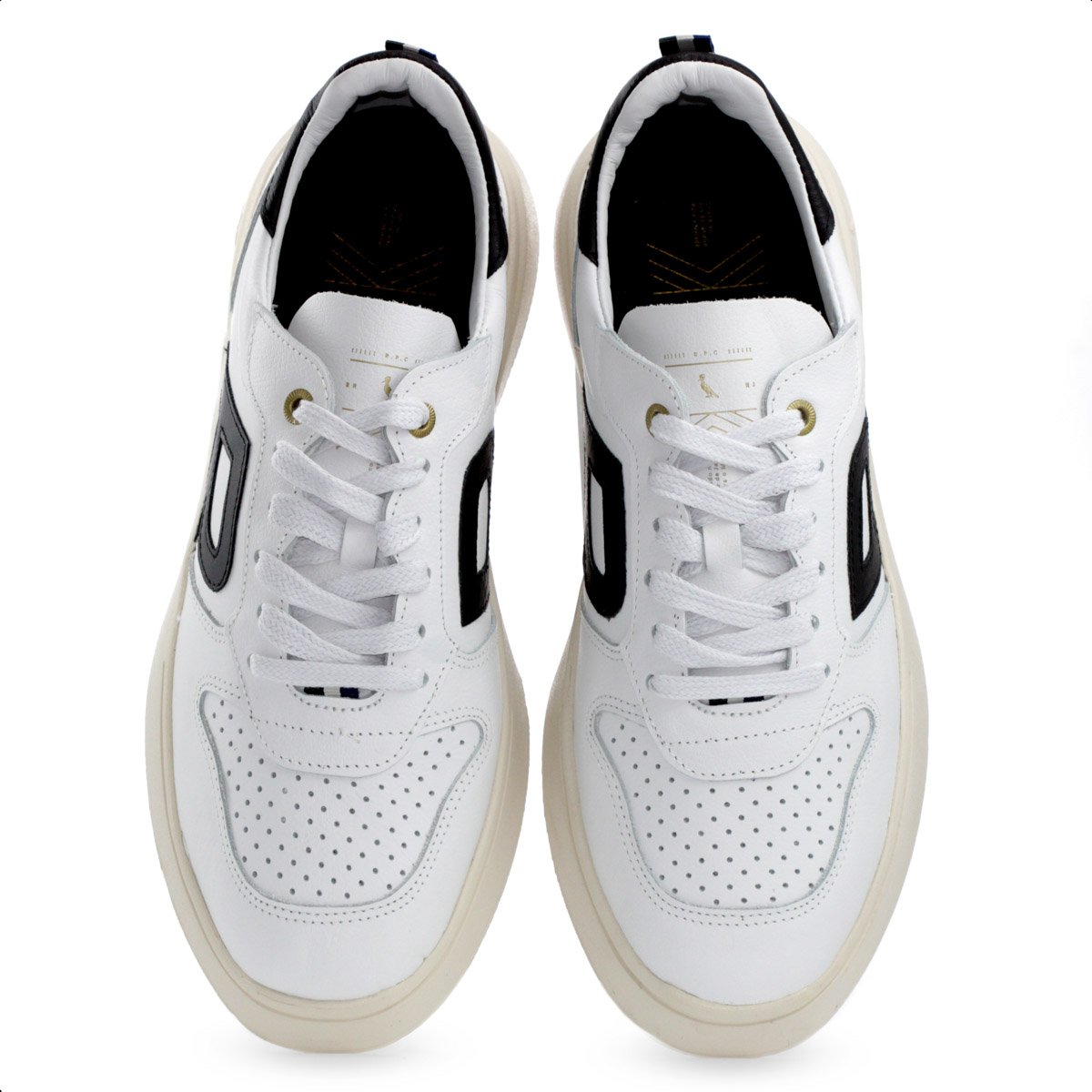 Tenis Reserva Type-R Branco e Preto - Masculino Branco/Preto 5