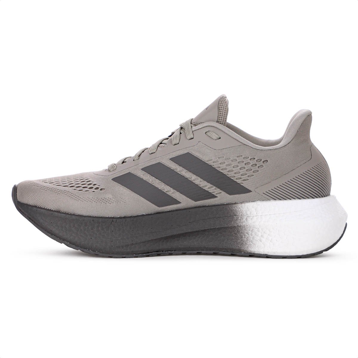 Tenis Adidas Boost Run Verde Caqui e Cinza - Feminino Cinza 2