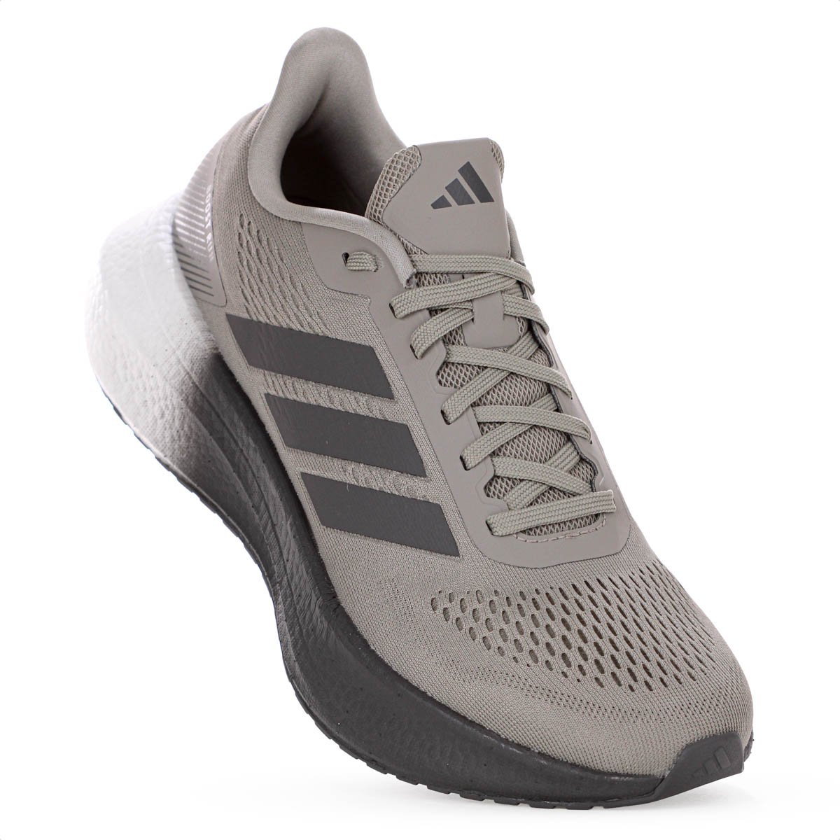 Tenis Adidas Boost Run Verde Caqui e Cinza - Feminino Cinza 3