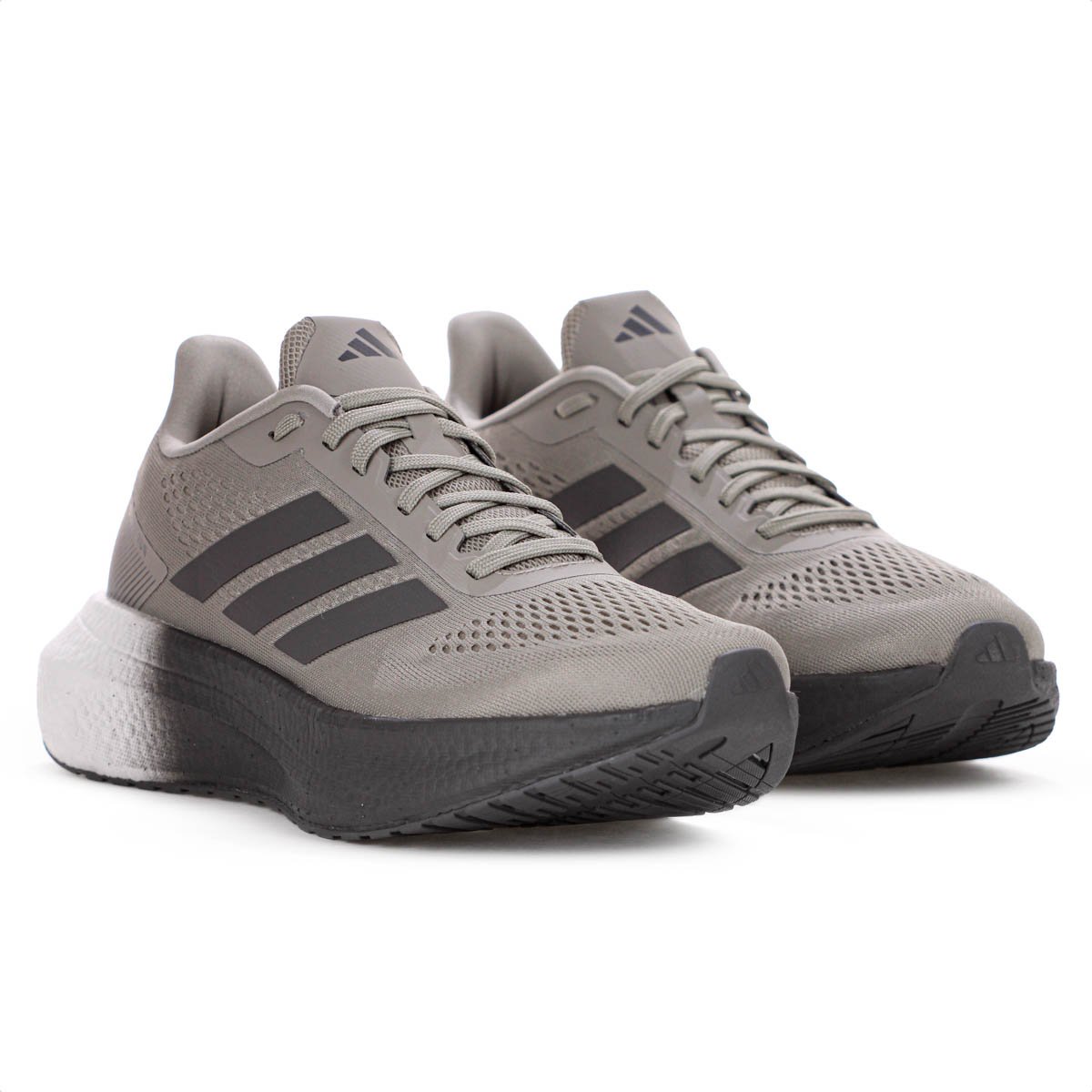 Tenis Adidas Boost Run Verde Caqui e Cinza - Feminino Cinza 4