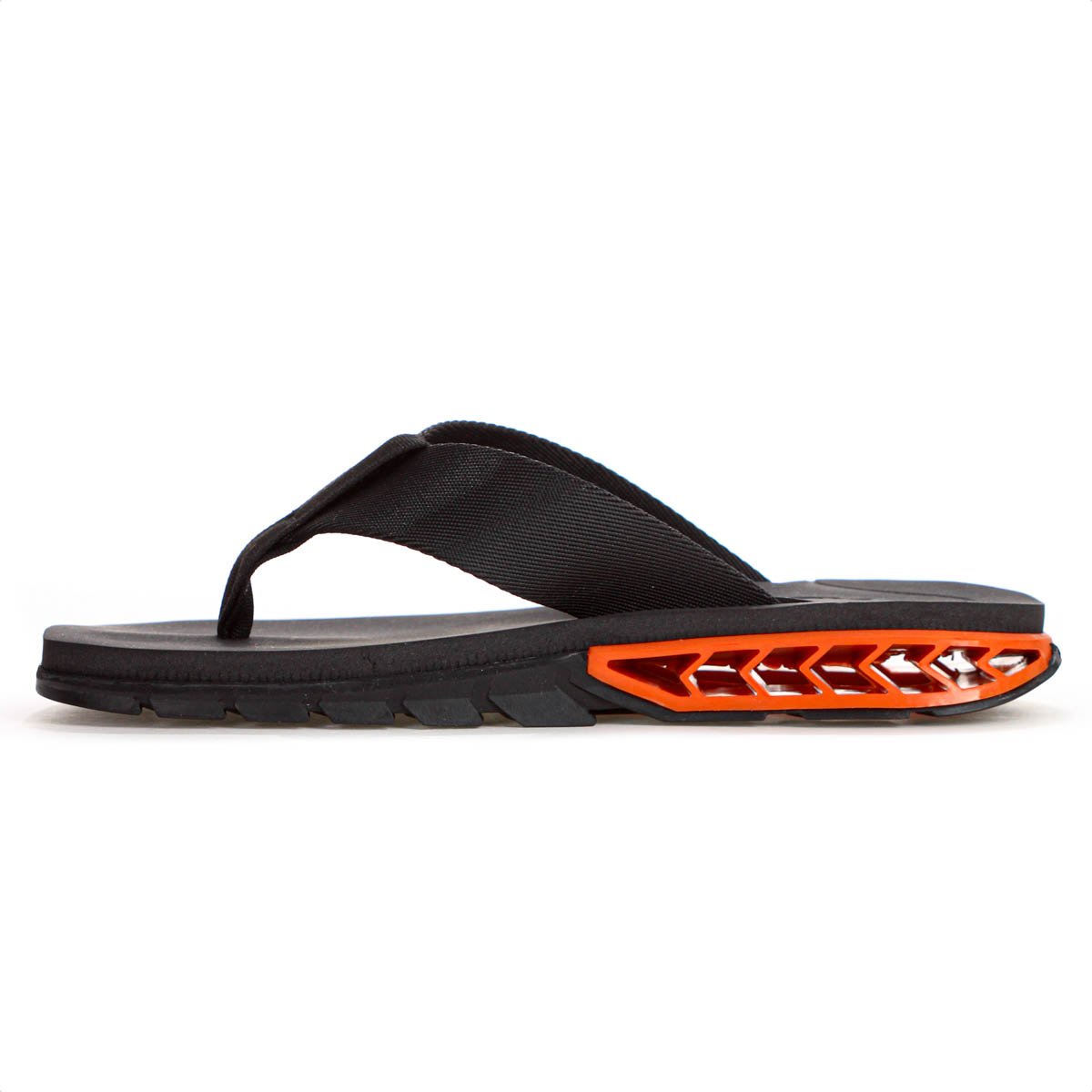 Chinelo Kenner Rakka Preto e Laranja - Masculino Preto 3